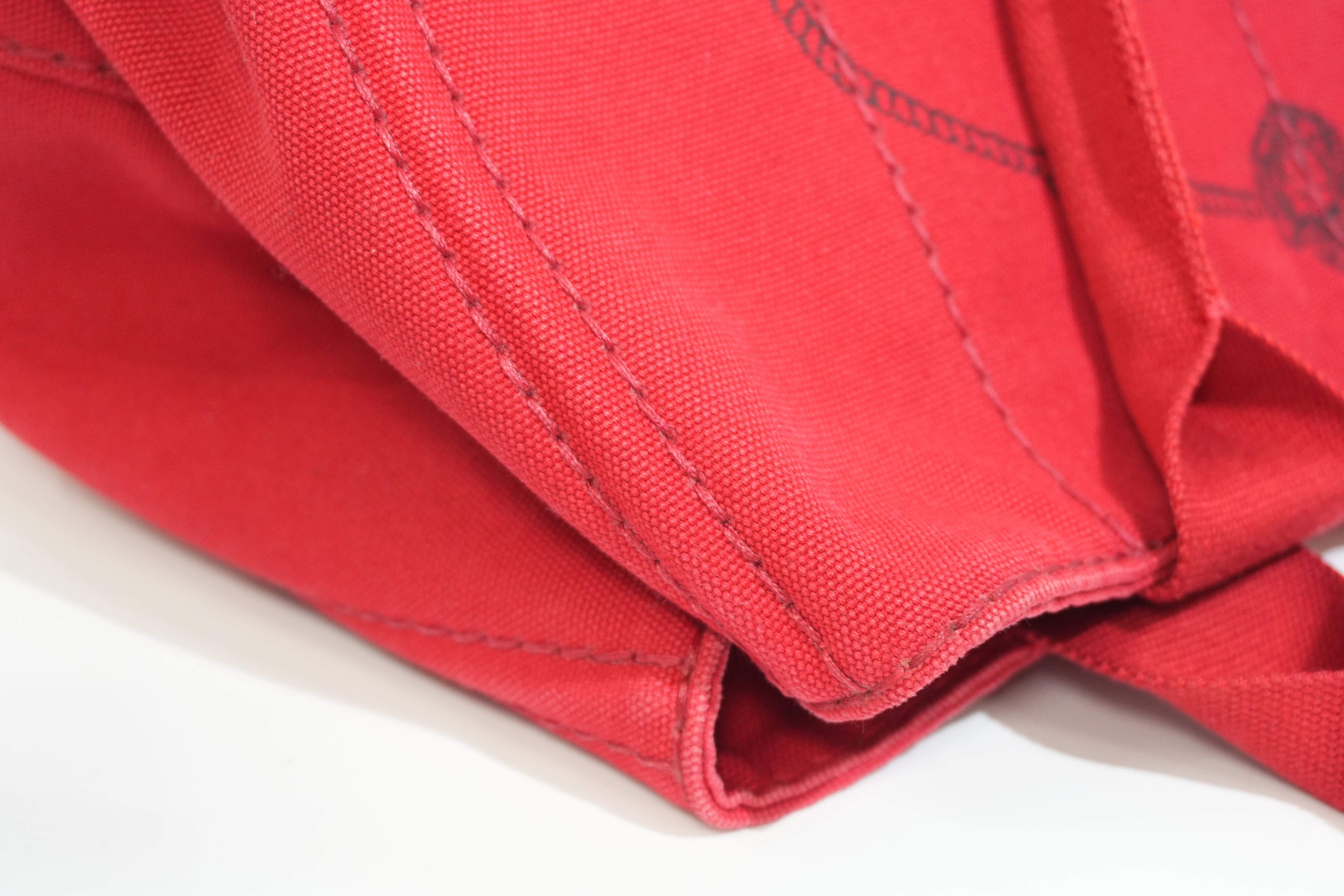 Pre-owned Prada Canapa Handbag Red
