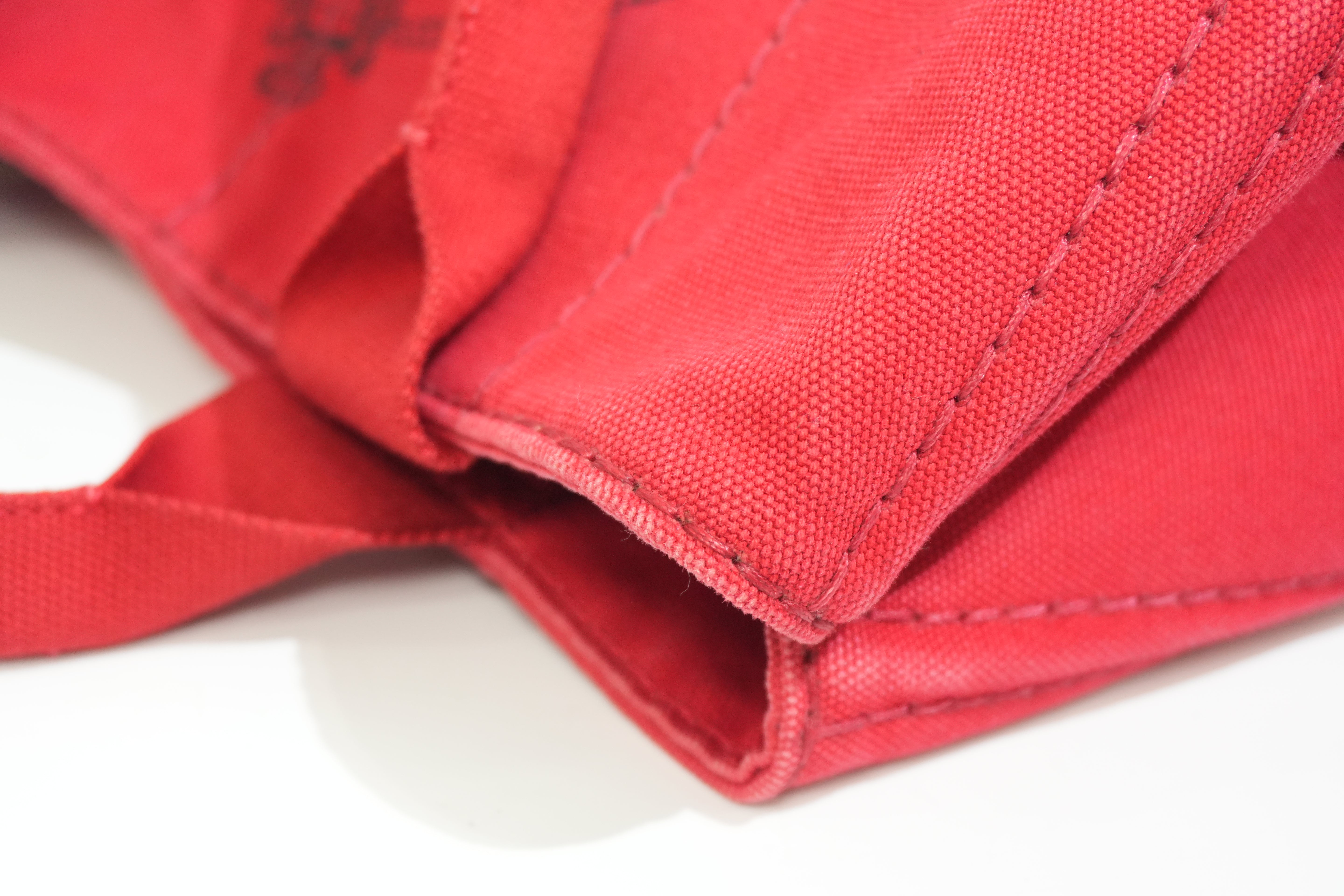Pre-owned Prada Canapa Handbag Red