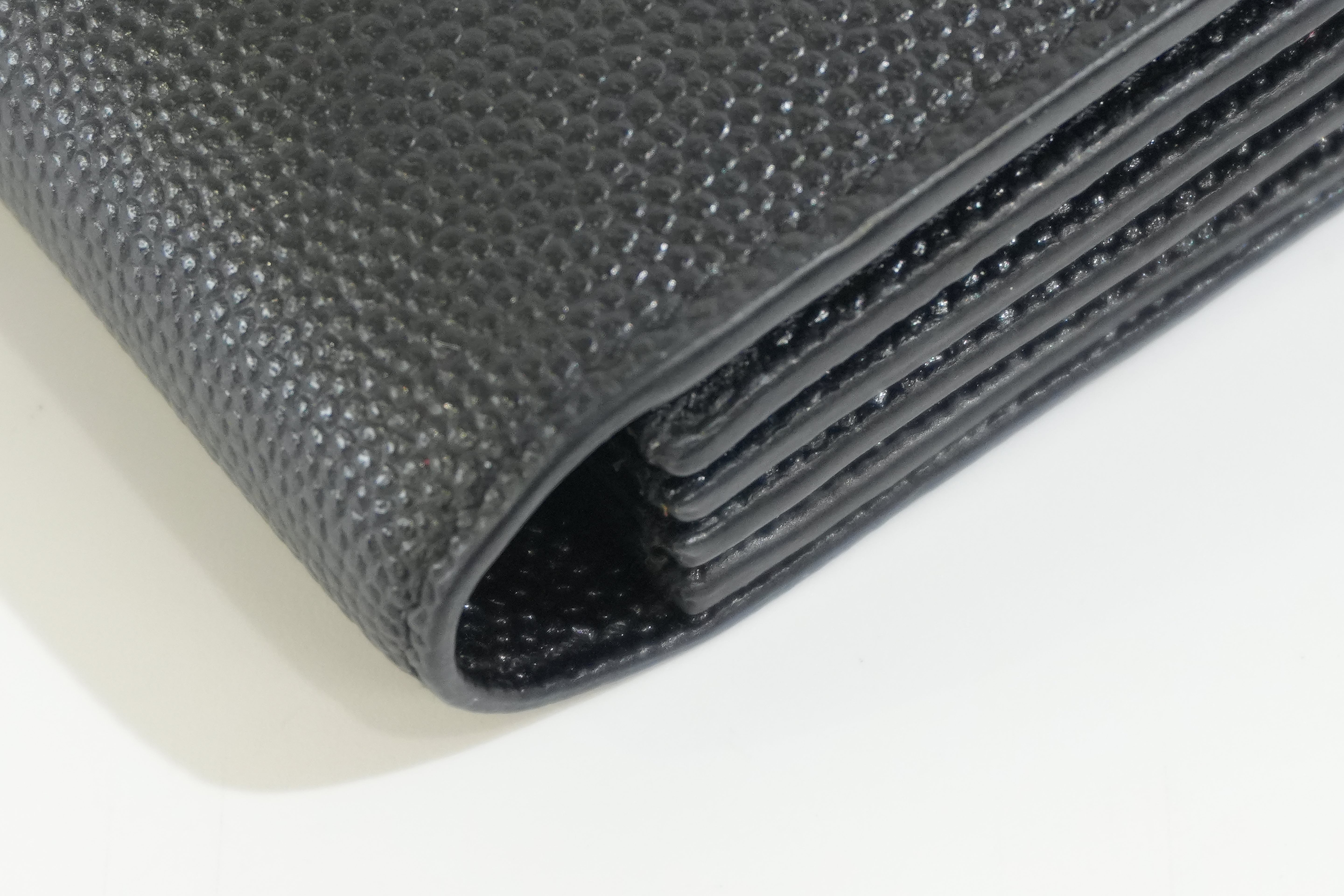 Pre-owned Saint Laurent Compact Wallet Black