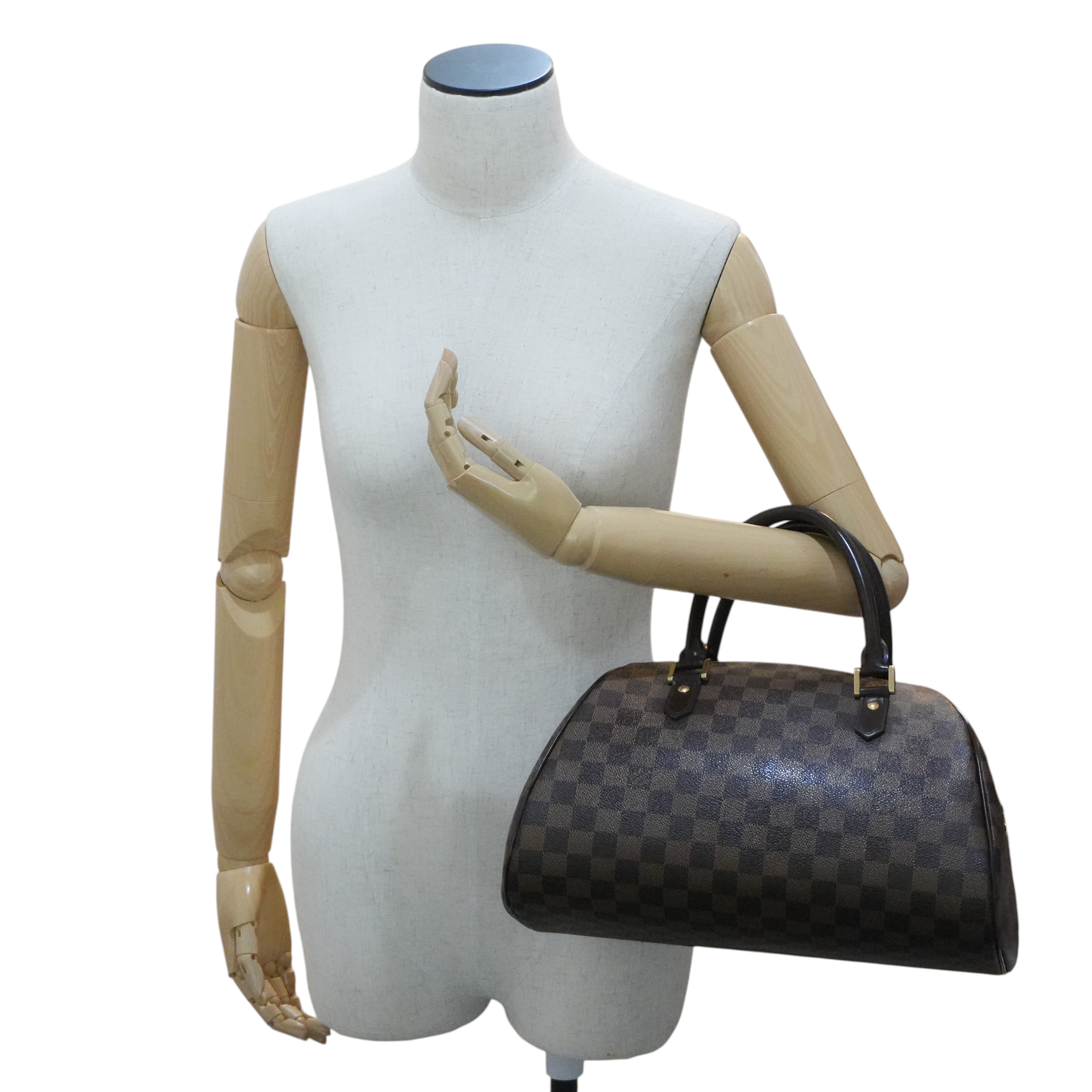 Pre-owned Louis Vuitton Damier Ebene Ribera MM Handbag