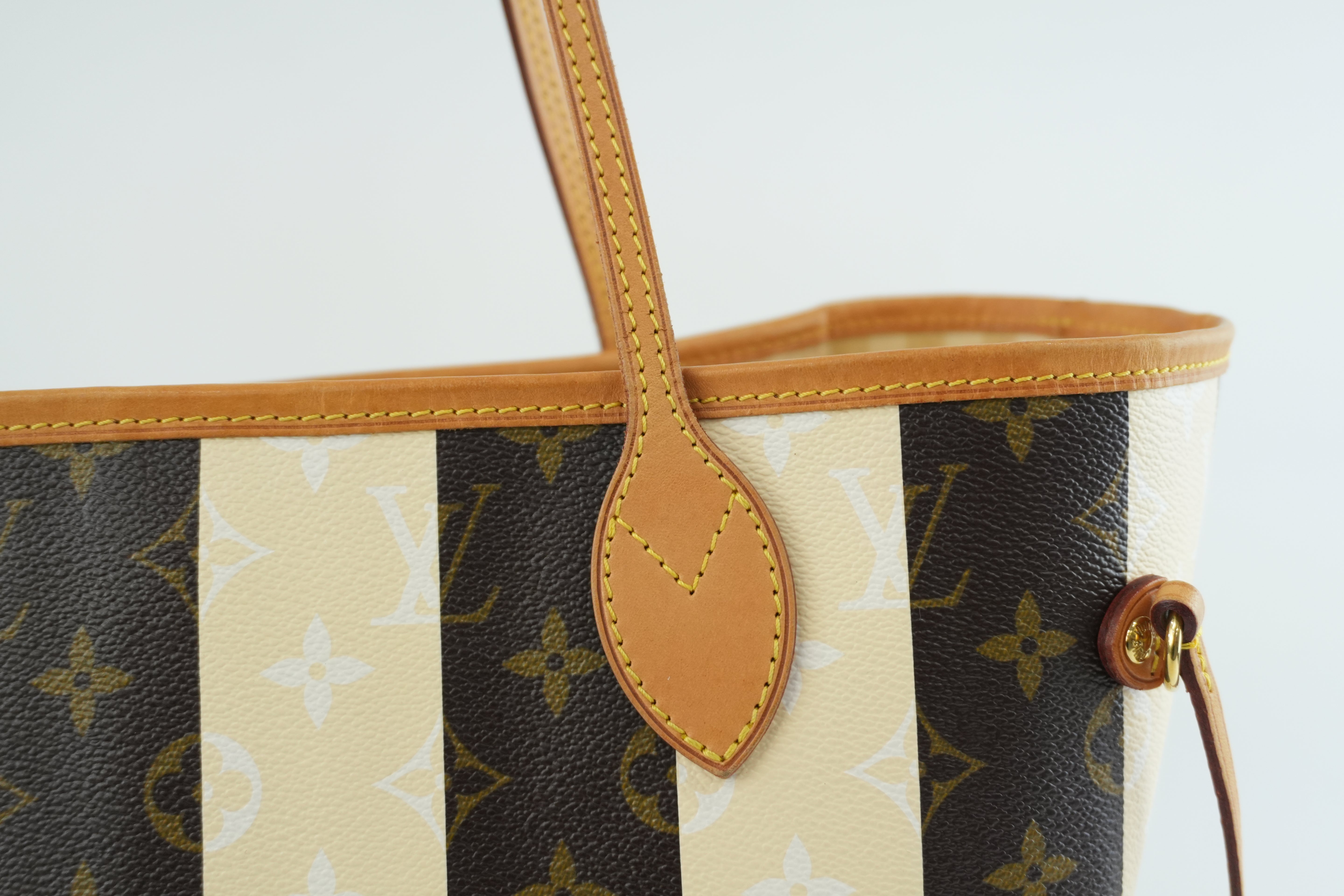 Louis Vuitton Monogram Neverfull MM Rayures Tote Bag Used