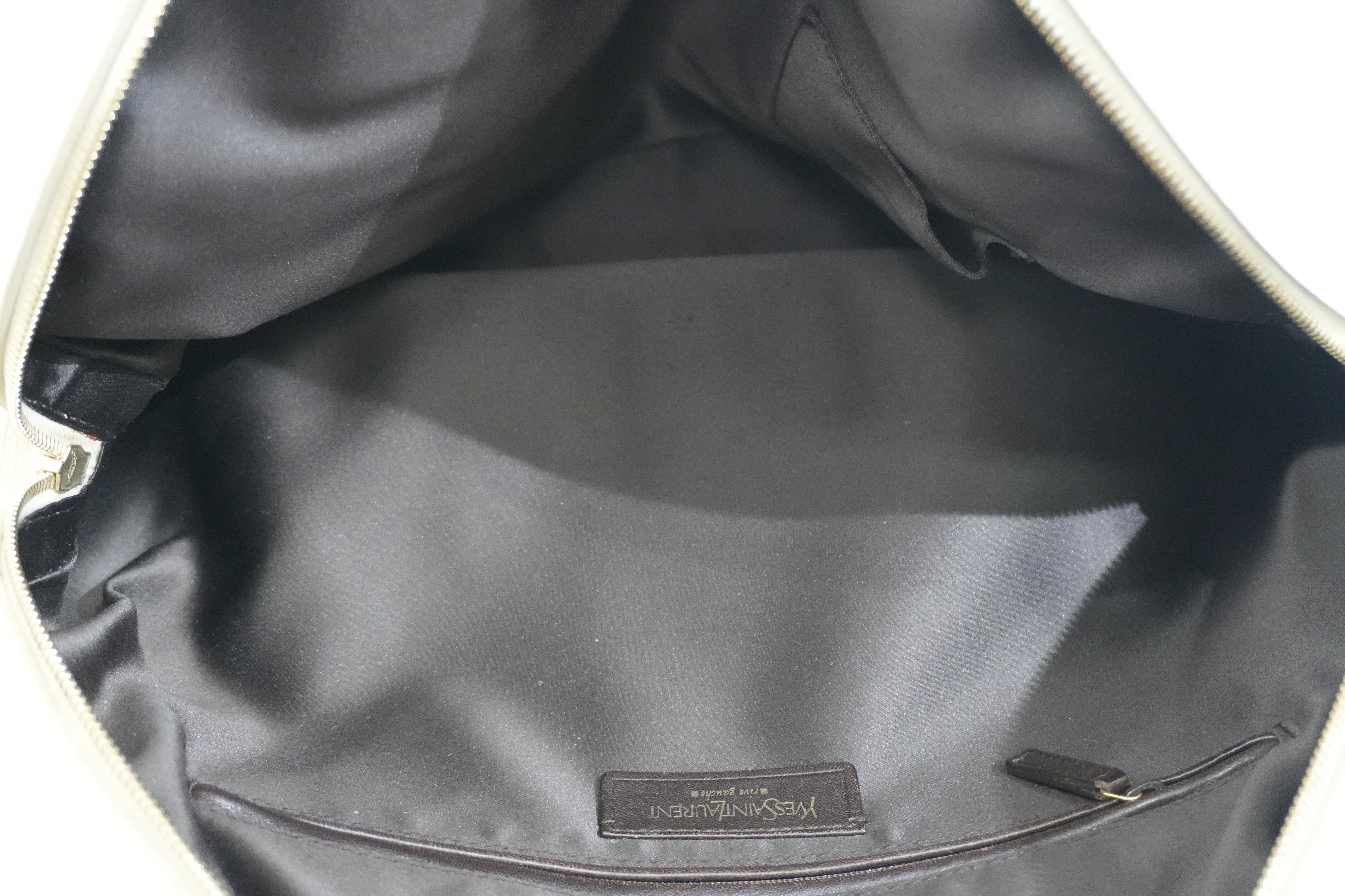 Pre-owned Saint Laurent Leather Muse Handbag White