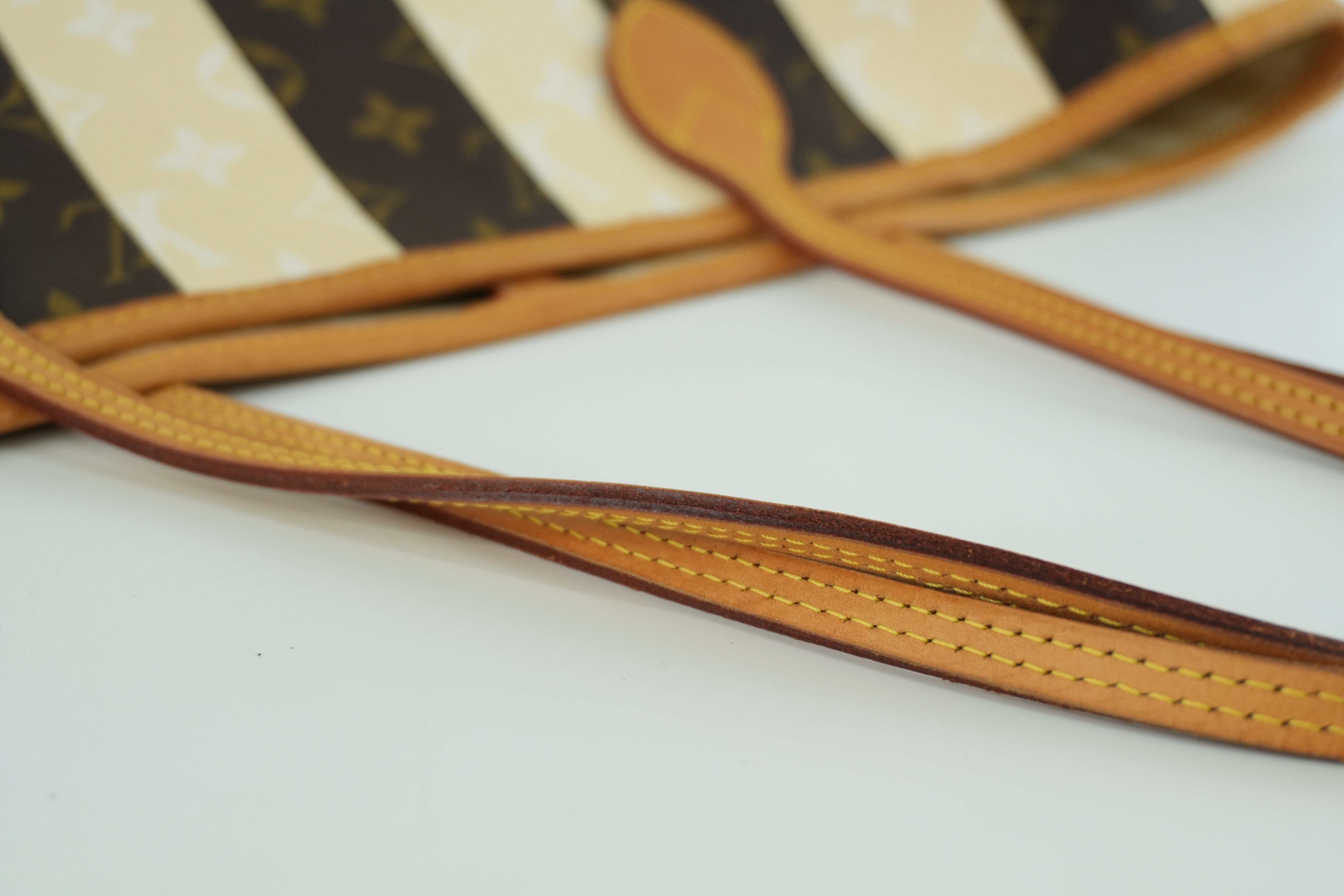 Louis Vuitton Monogram Neverfull MM Rayures Tote Bag Used