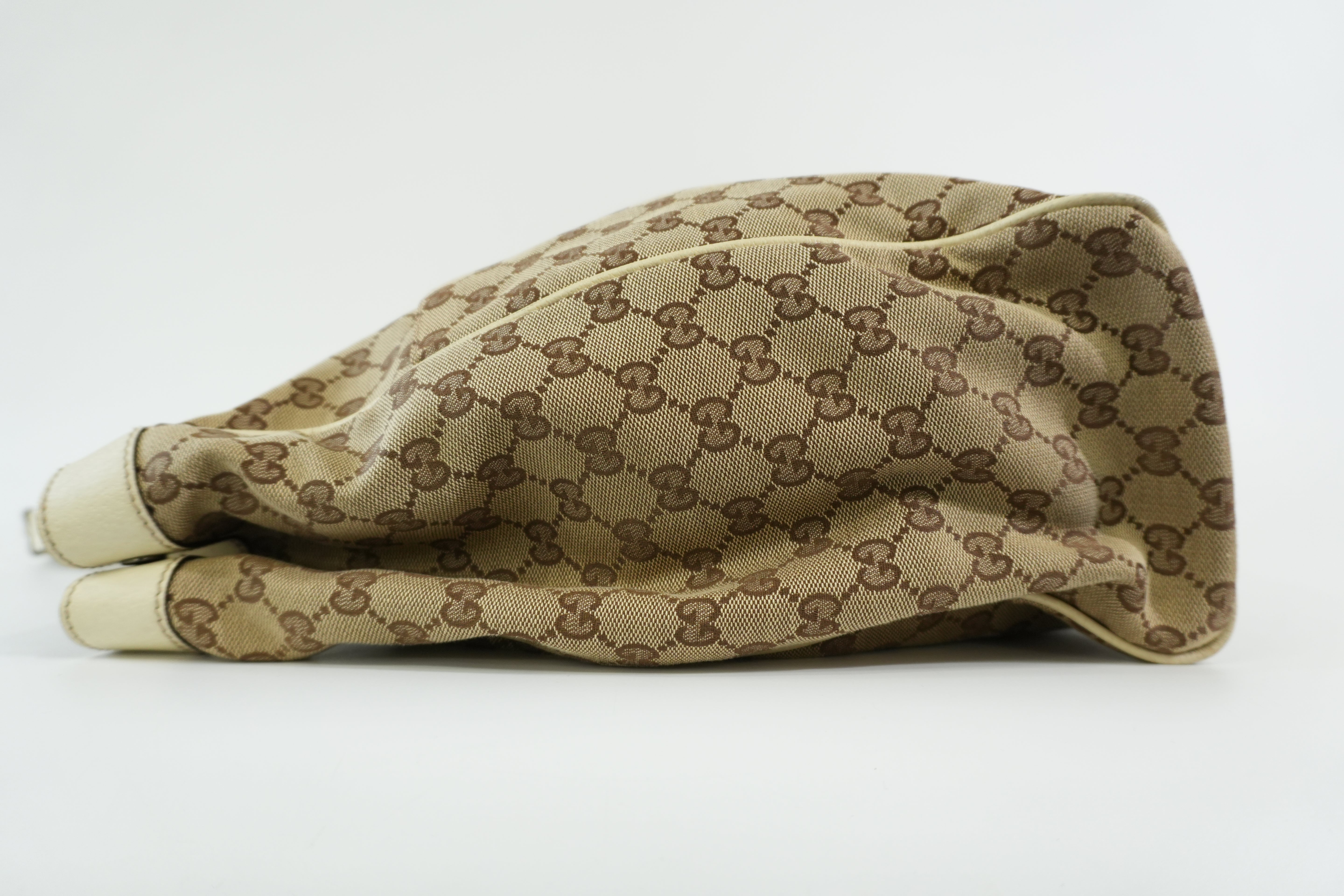 Pre-owned Gucci Guccisima Tote Bag White and Beige