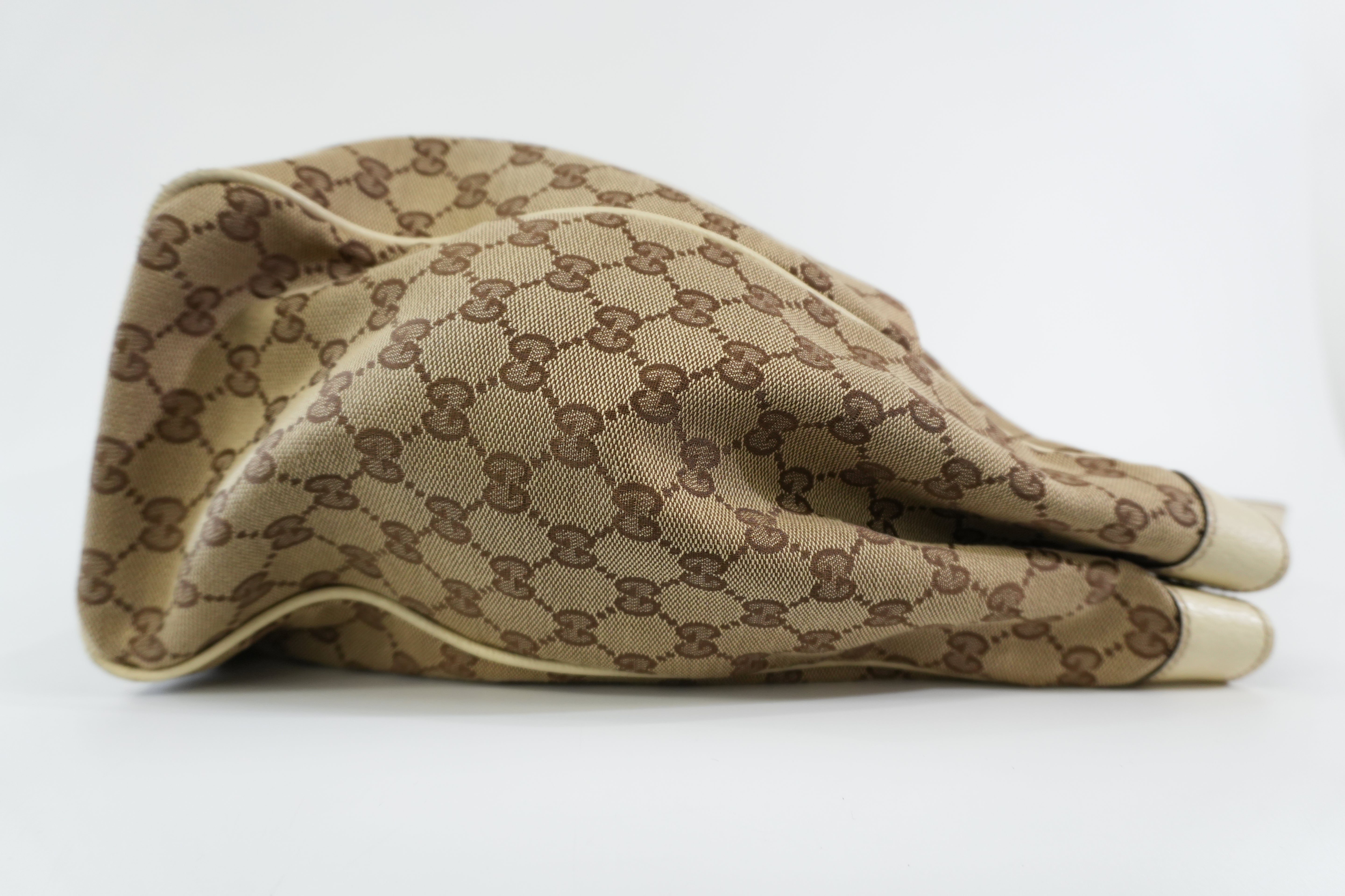 Pre-owned Gucci Guccisima Tote Bag White and Beige