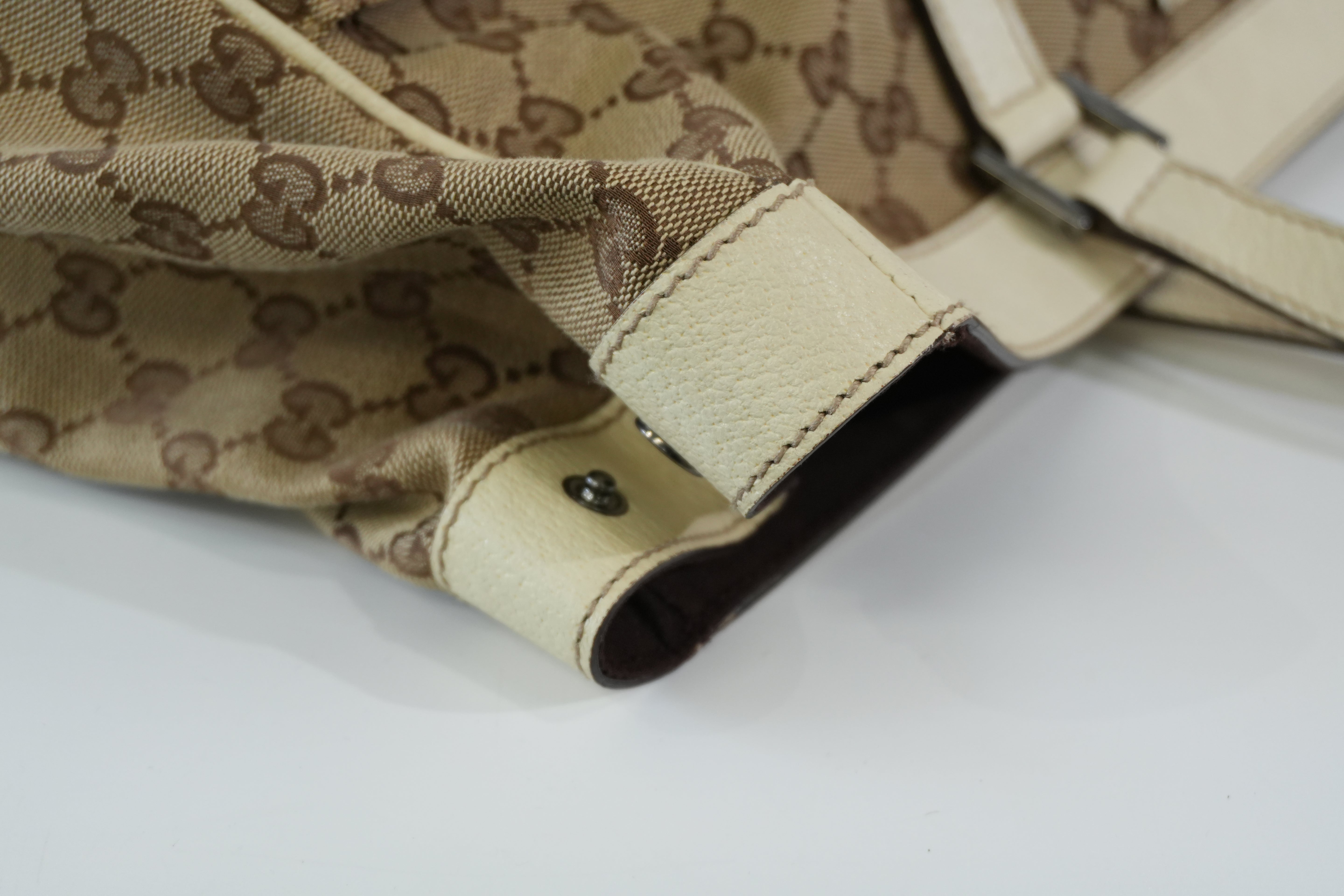 Pre-owned Gucci Guccisima Tote Bag White and Beige