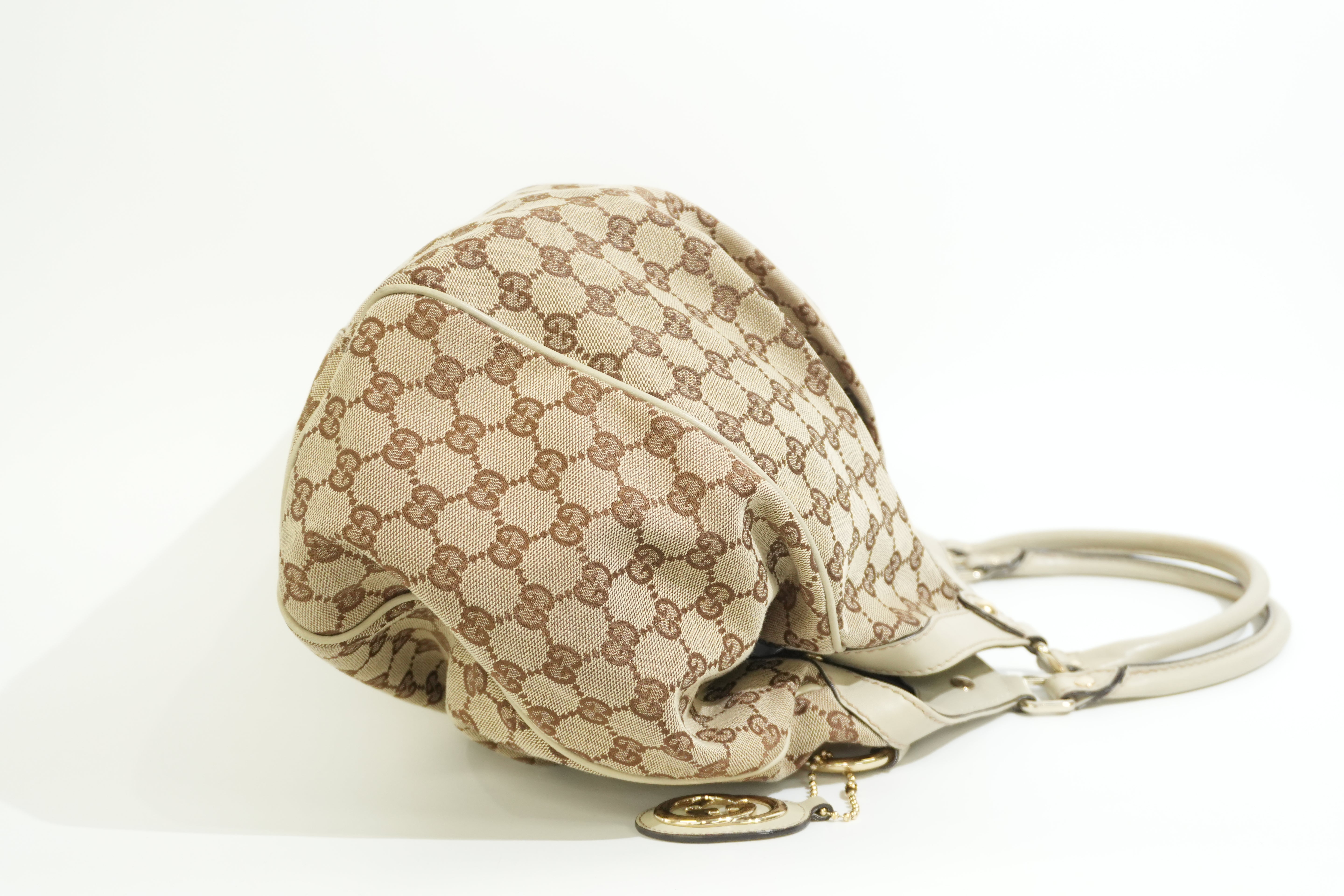 Pre-owned Gucci Sukey Tote Bag White