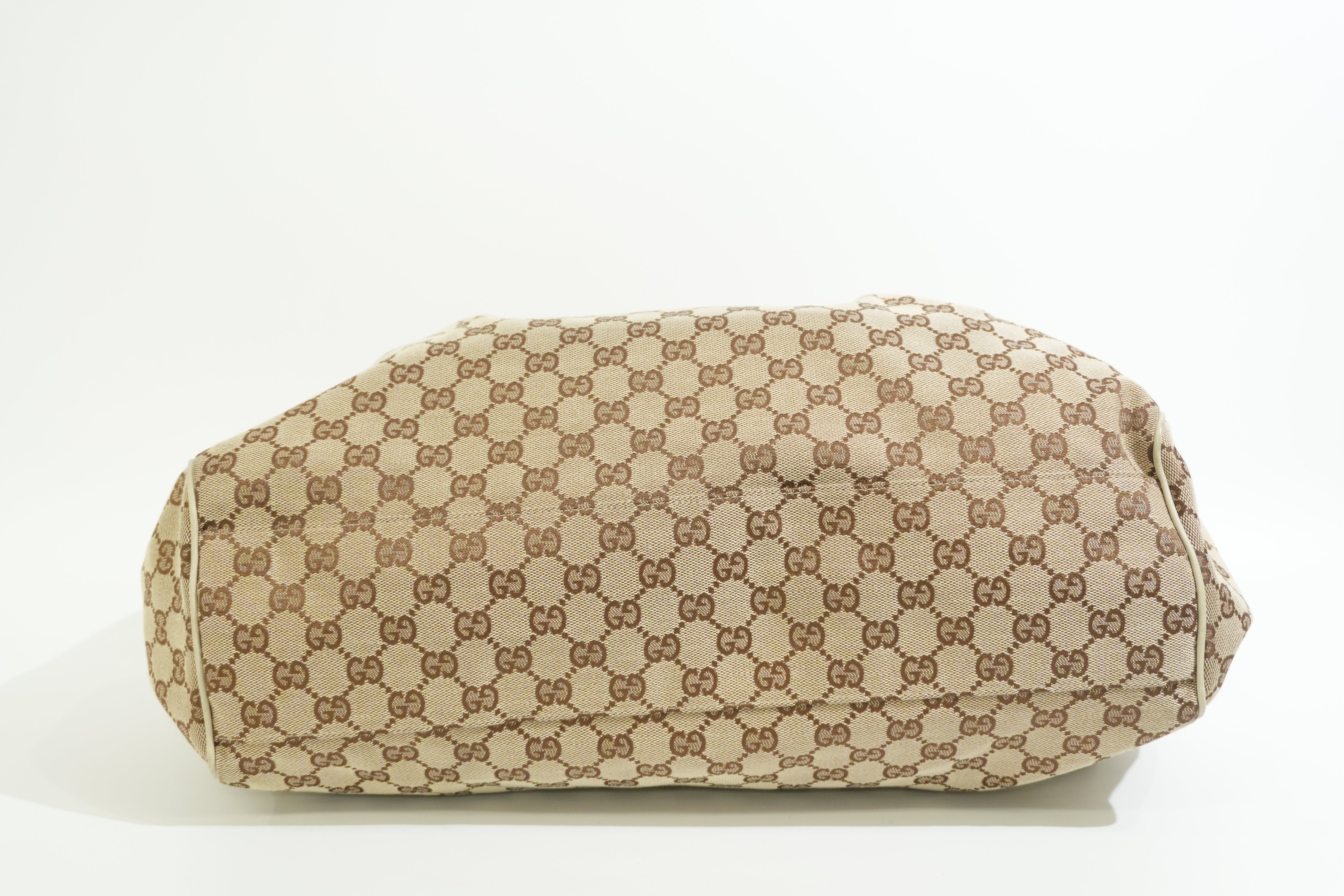 Pre-owned Gucci Sukey Tote Bag White