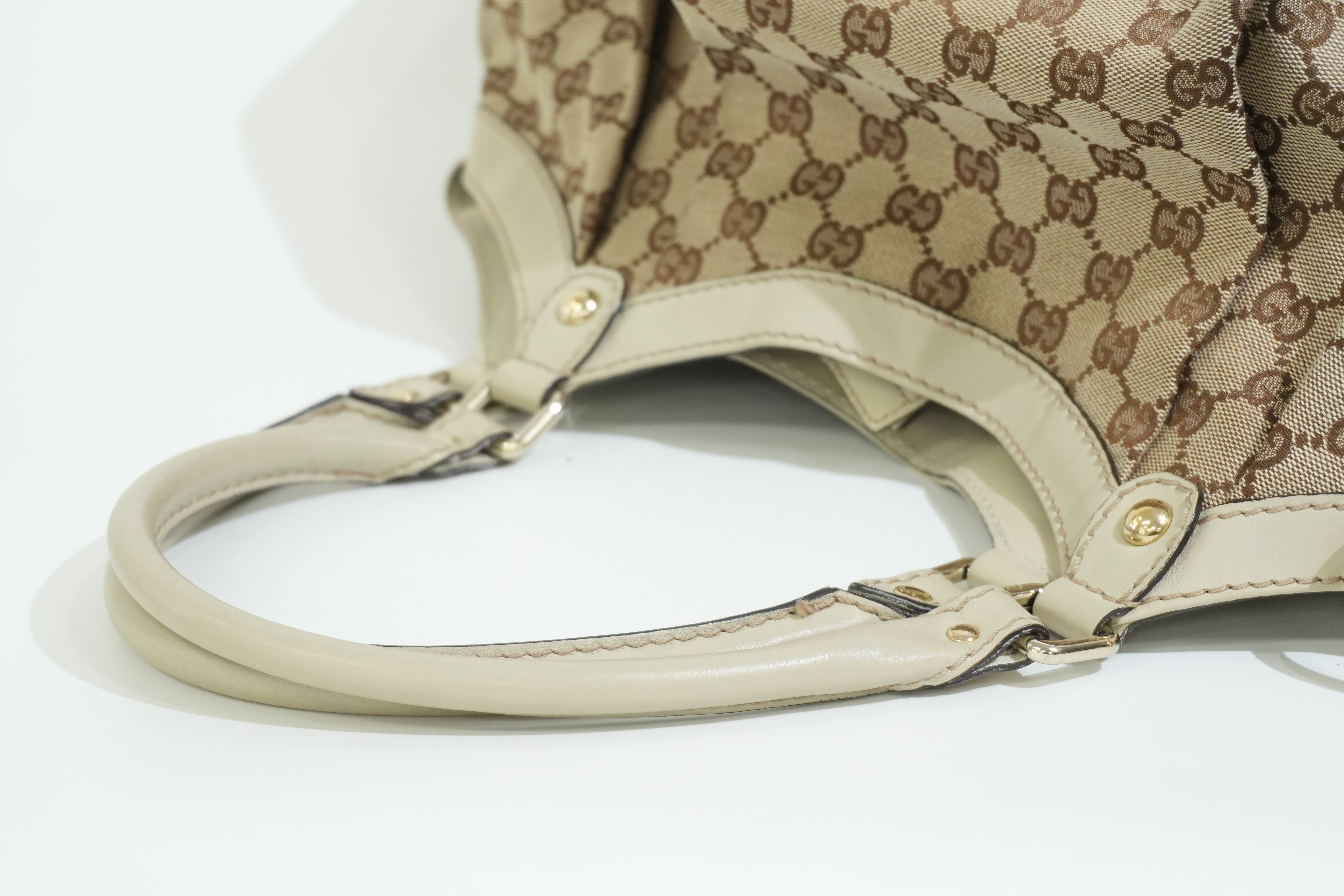 Pre-owned Gucci Sukey Tote Bag White