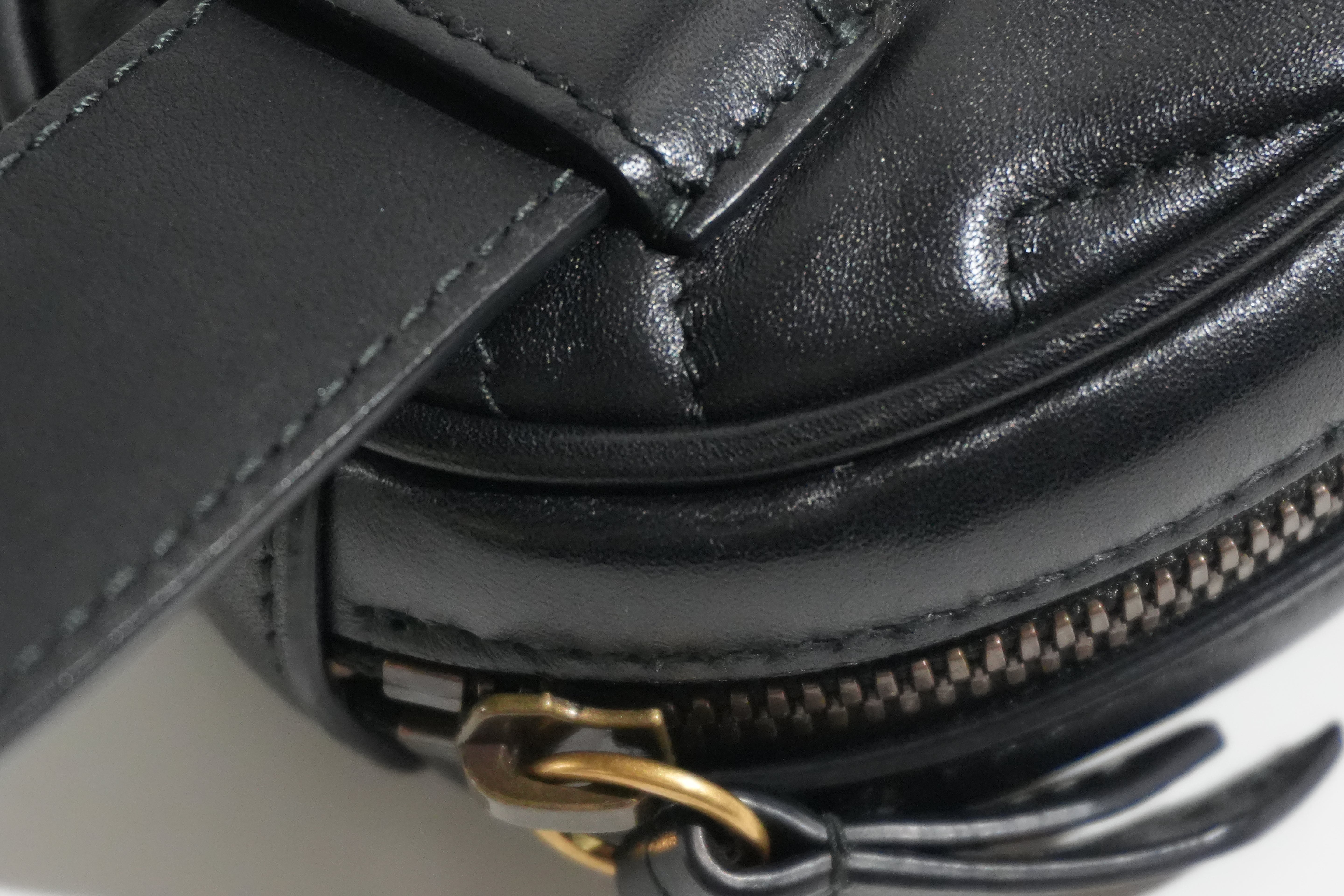 Pre-owned Gucci Marmont Belt Bag Size 85 Black