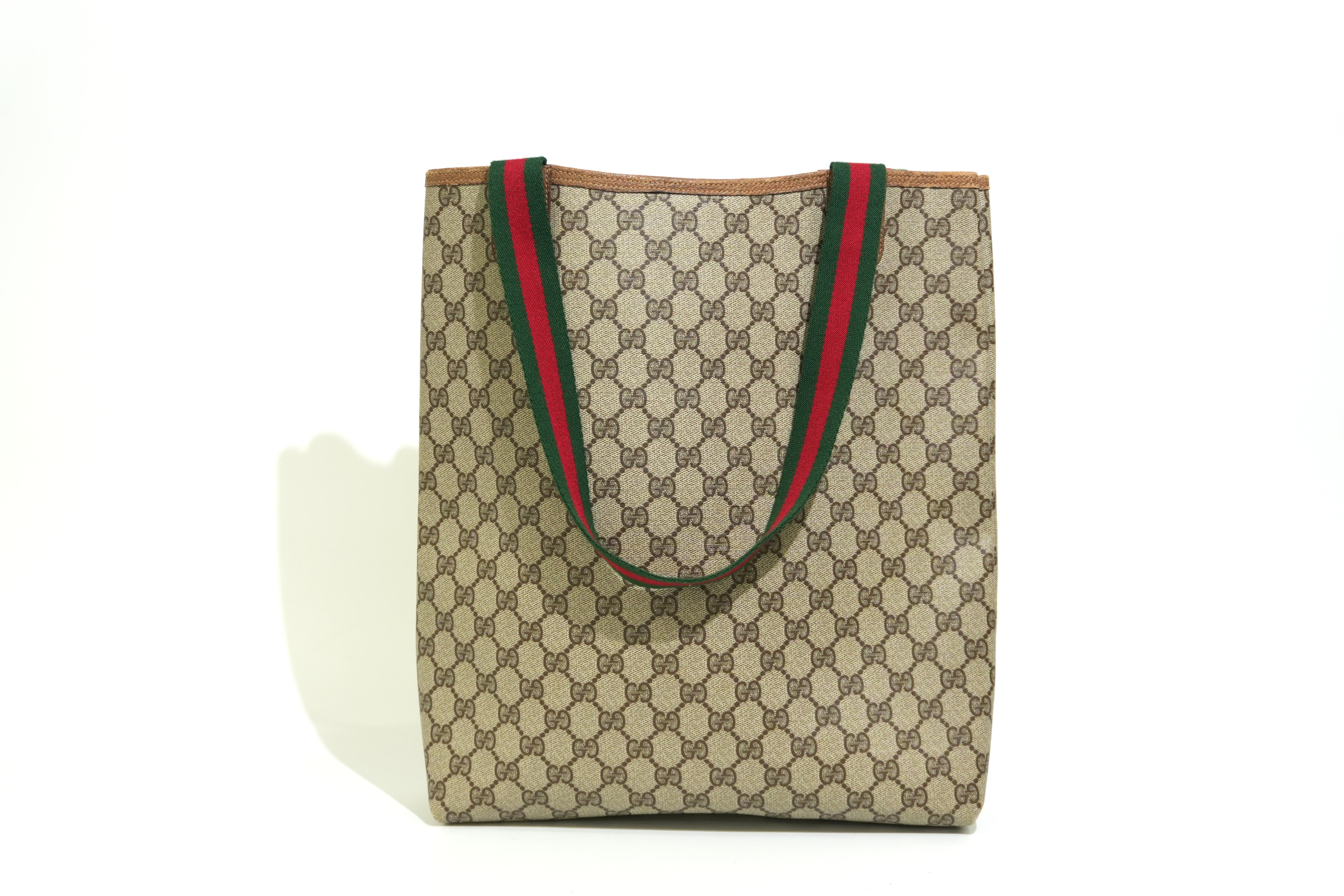 Pre-owned Gucci Ophidia Tote Bag Brown