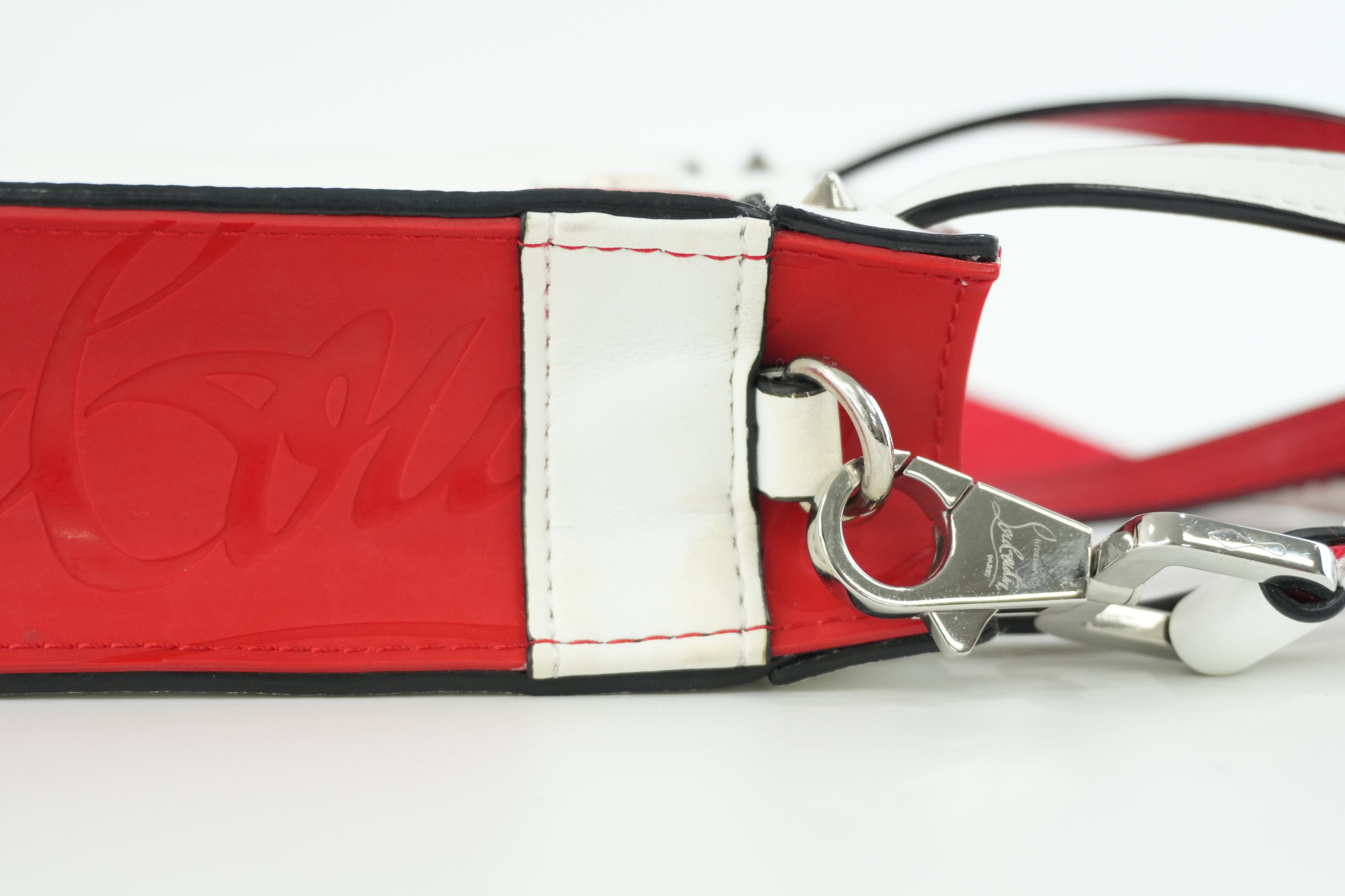 Christian Louboutin Two Way Shoulder Bag White Used