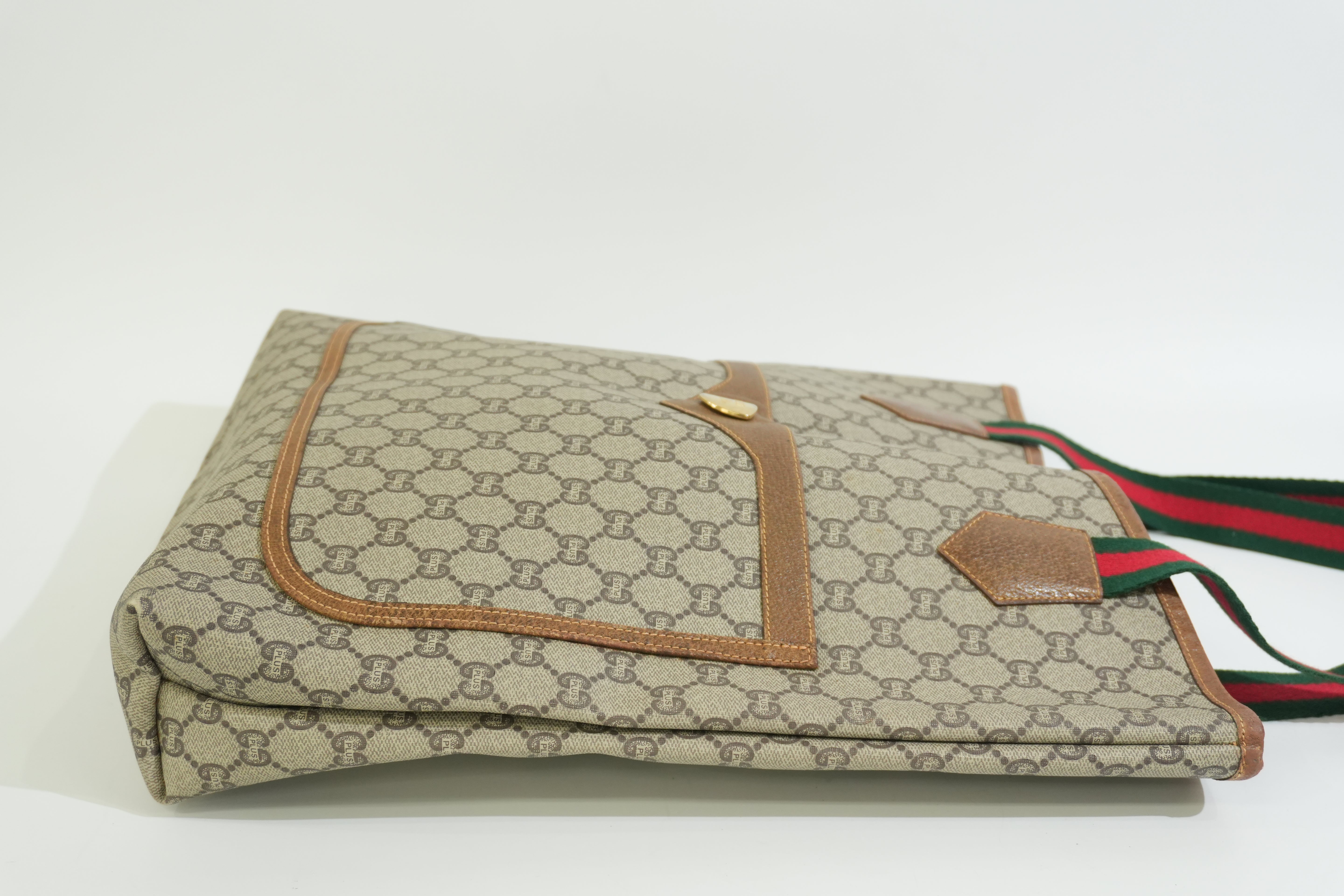 Pre-owned Gucci Plus Tote Bag Brown