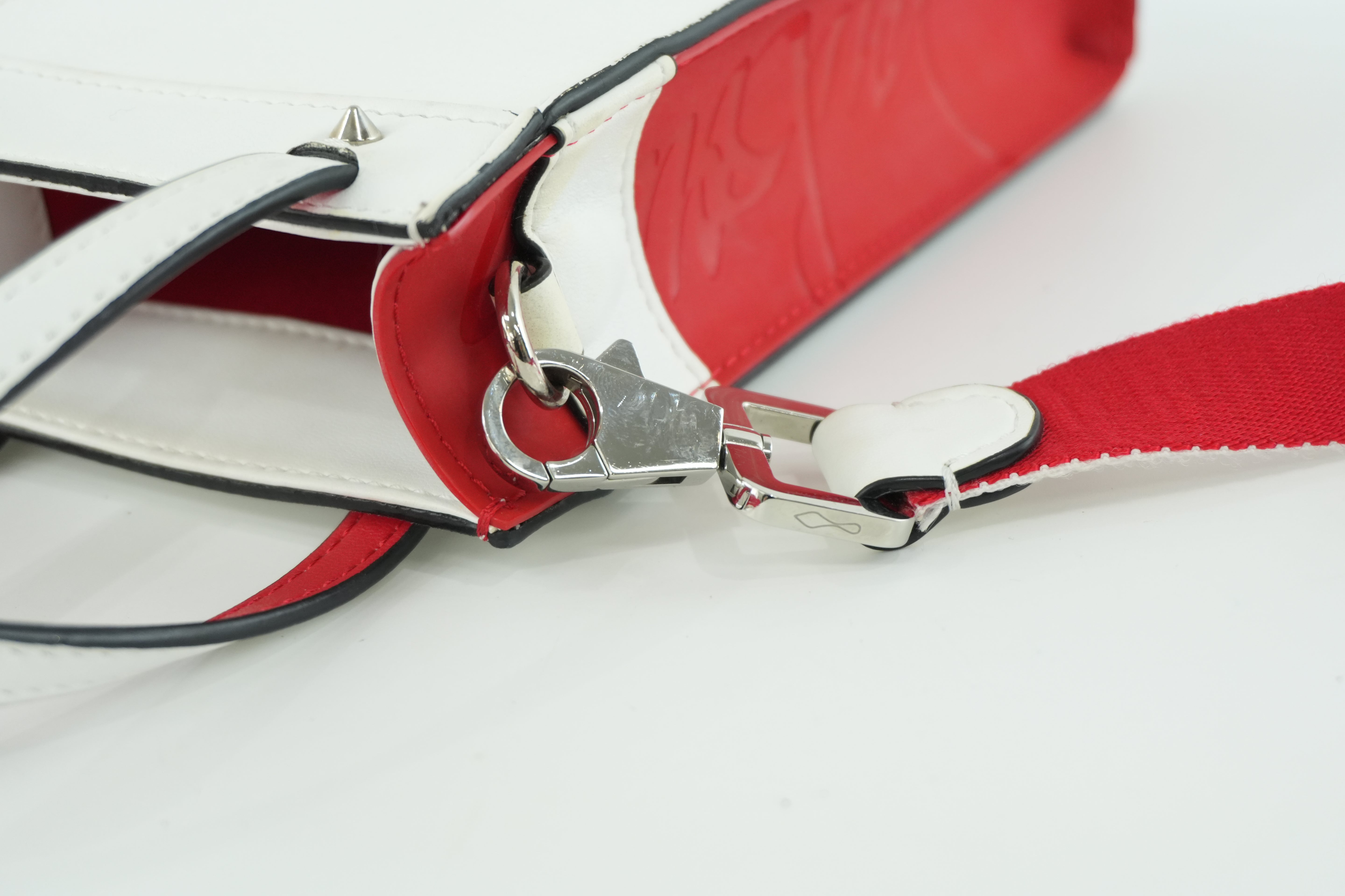 Christian Louboutin Two Way Shoulder Bag White Used