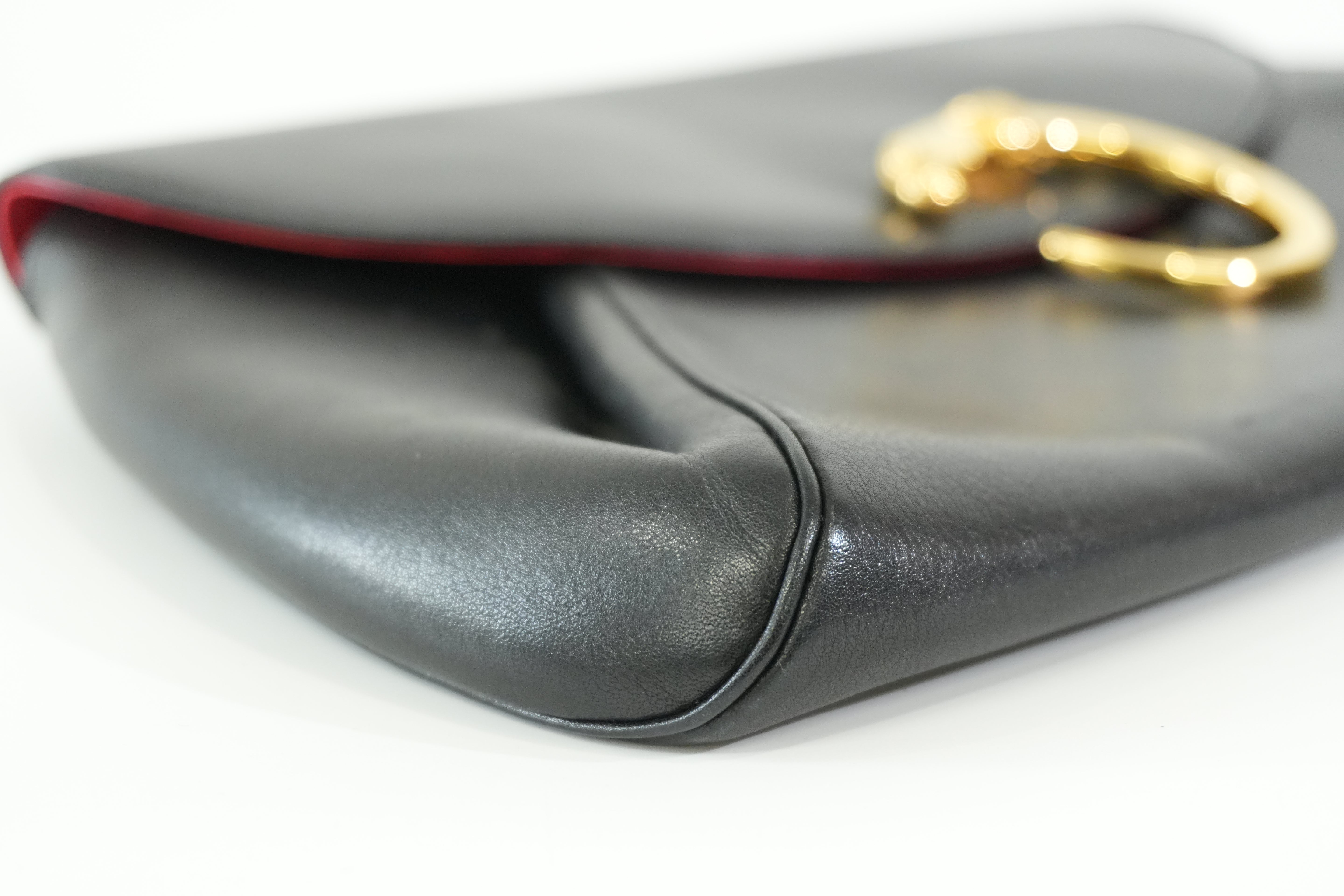 Pre-owned Cartier Panthere Clutch Bag Black