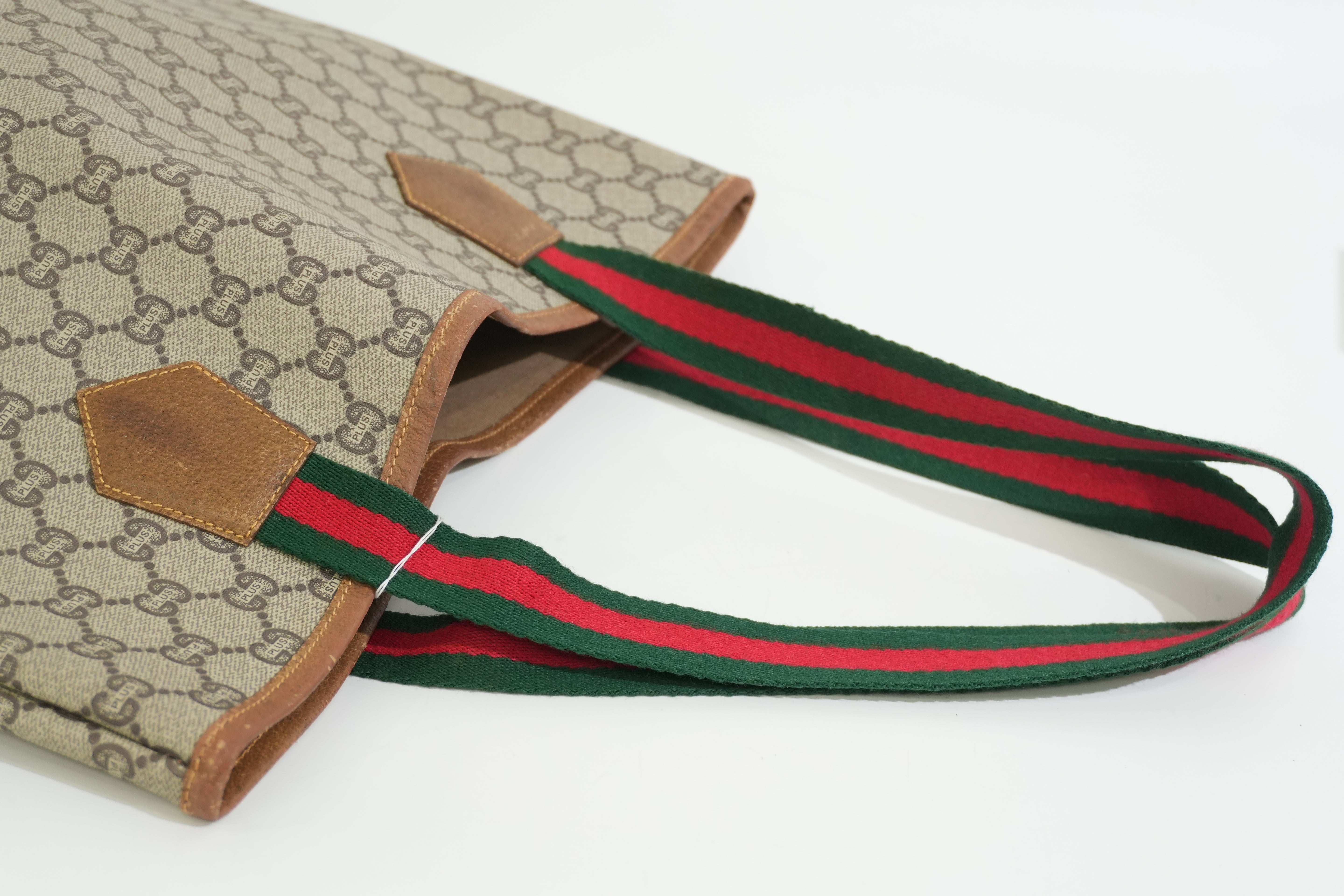 Pre-owned Gucci Plus Tote Bag Brown