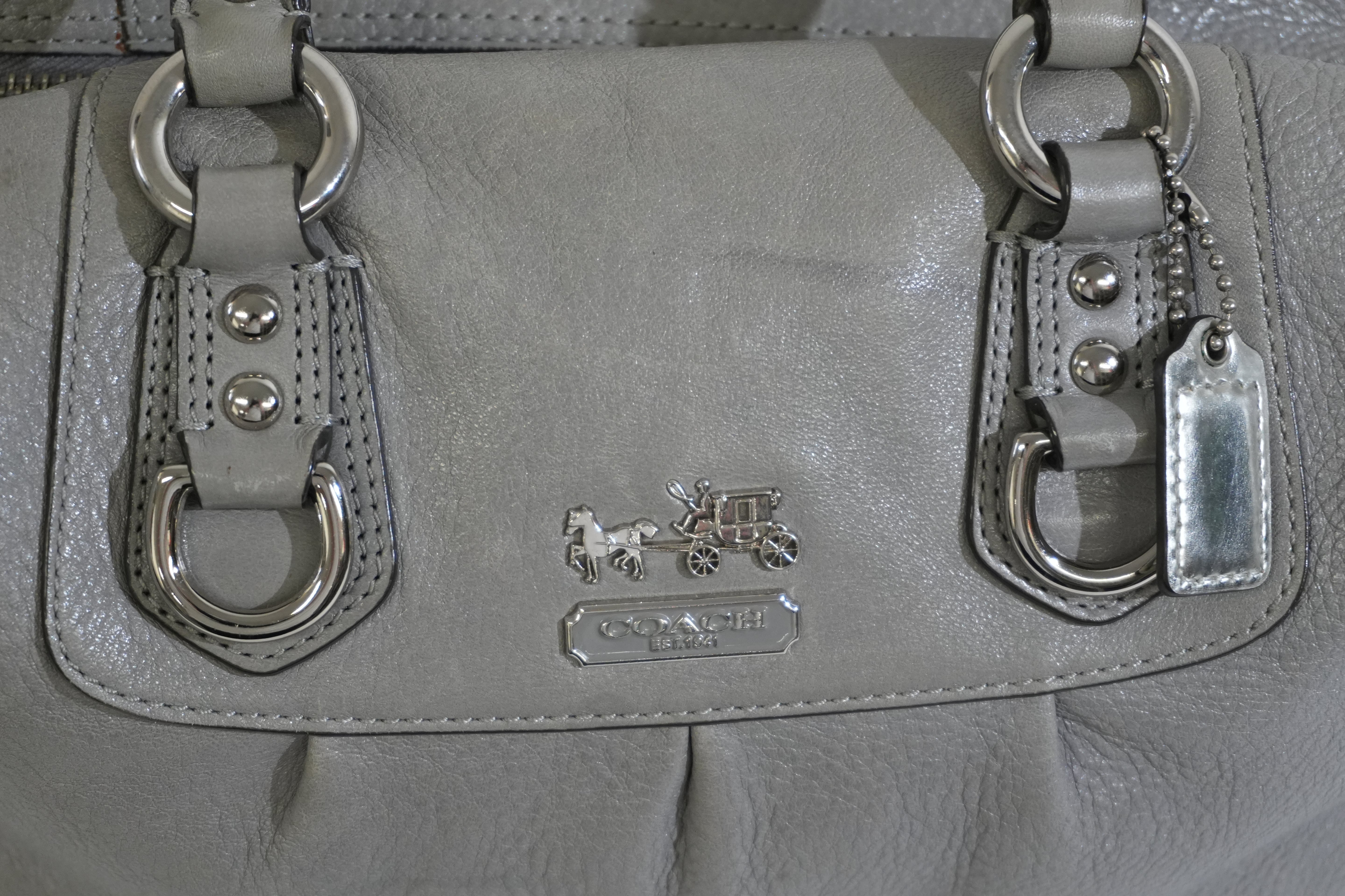 Pre-owned Coach Handbag Gray