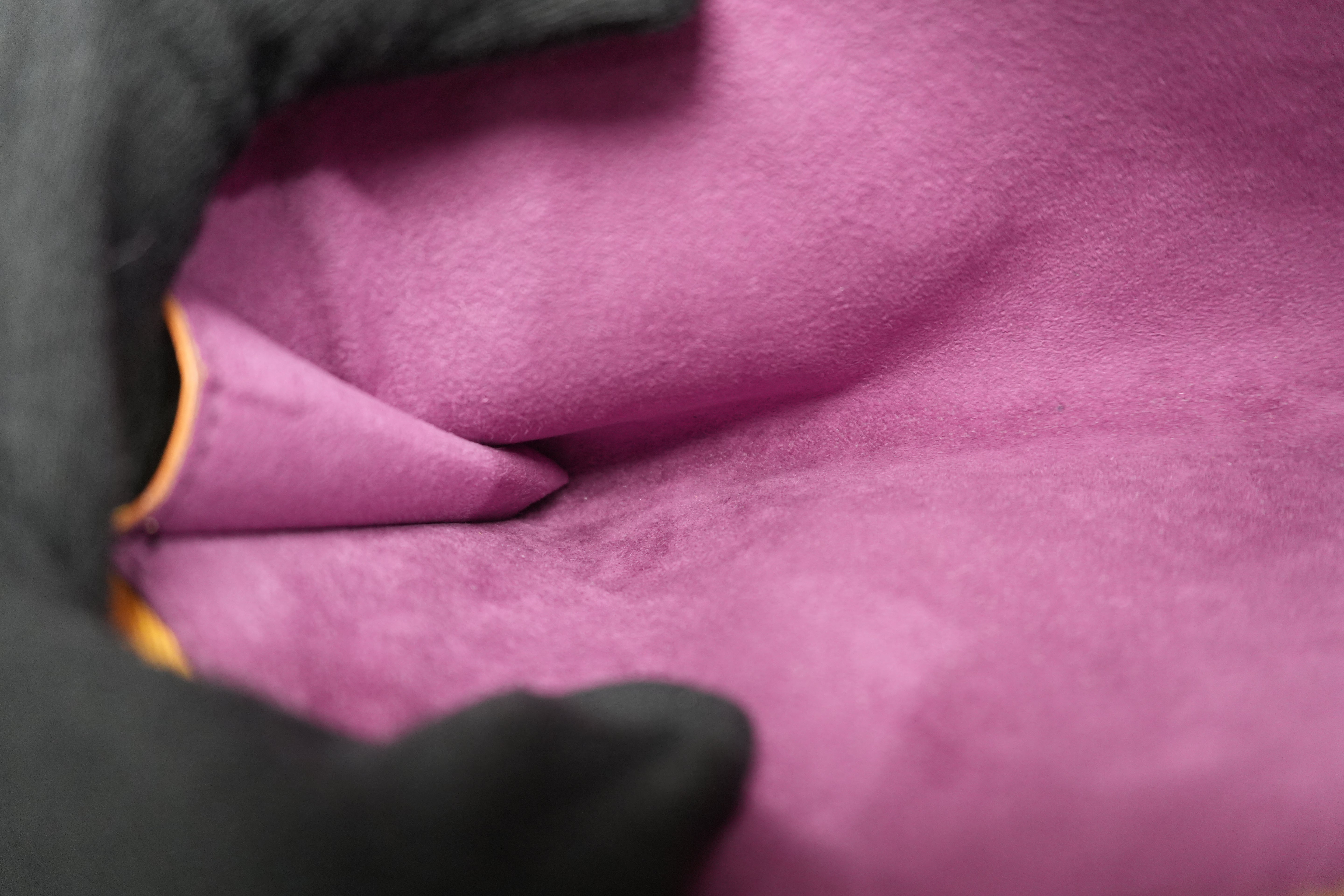 Pre-owned Louis Vuitton Epi Pochette Accessories without Strap Yellow