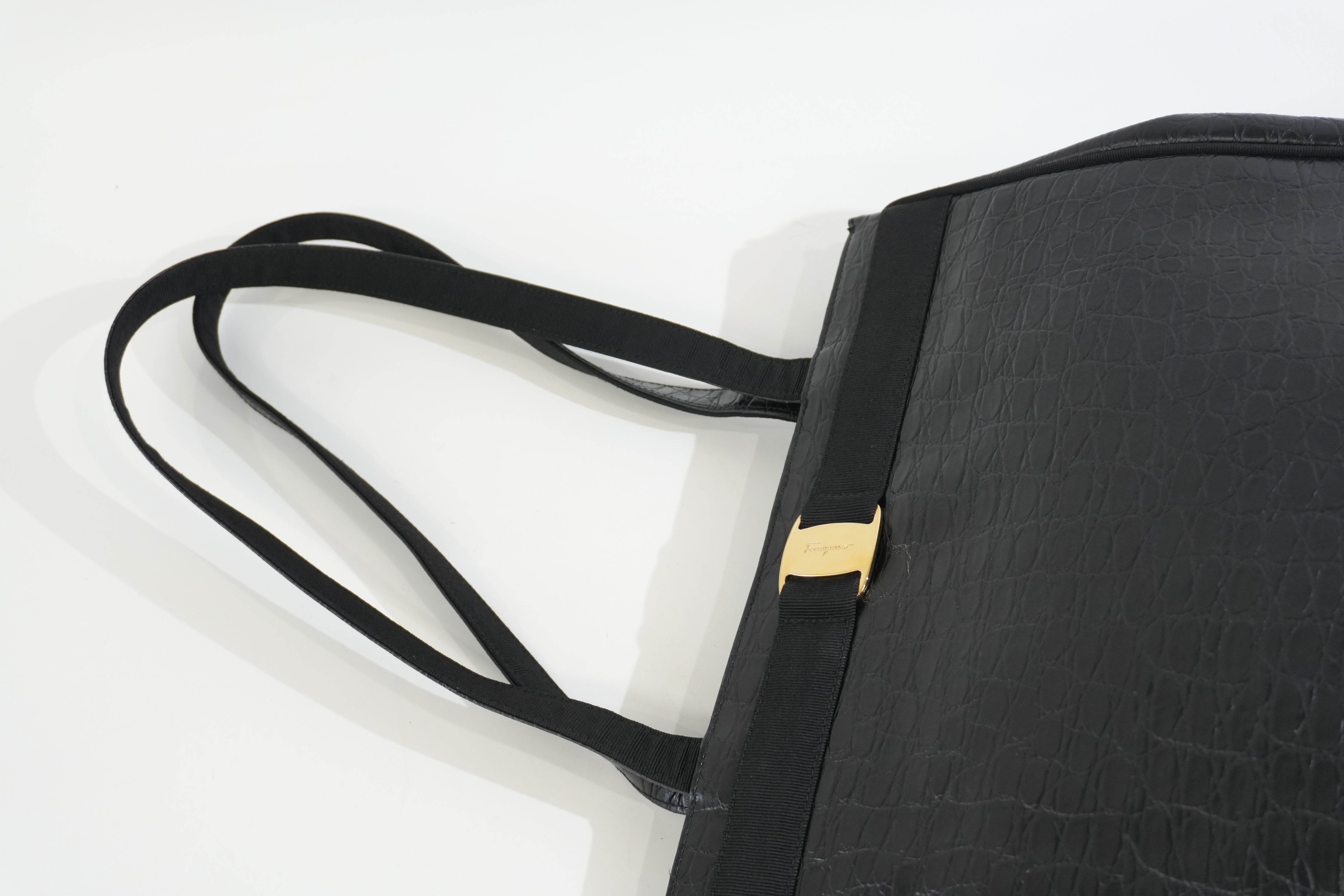 Pre-owned Ferragamo Tote Bag Black