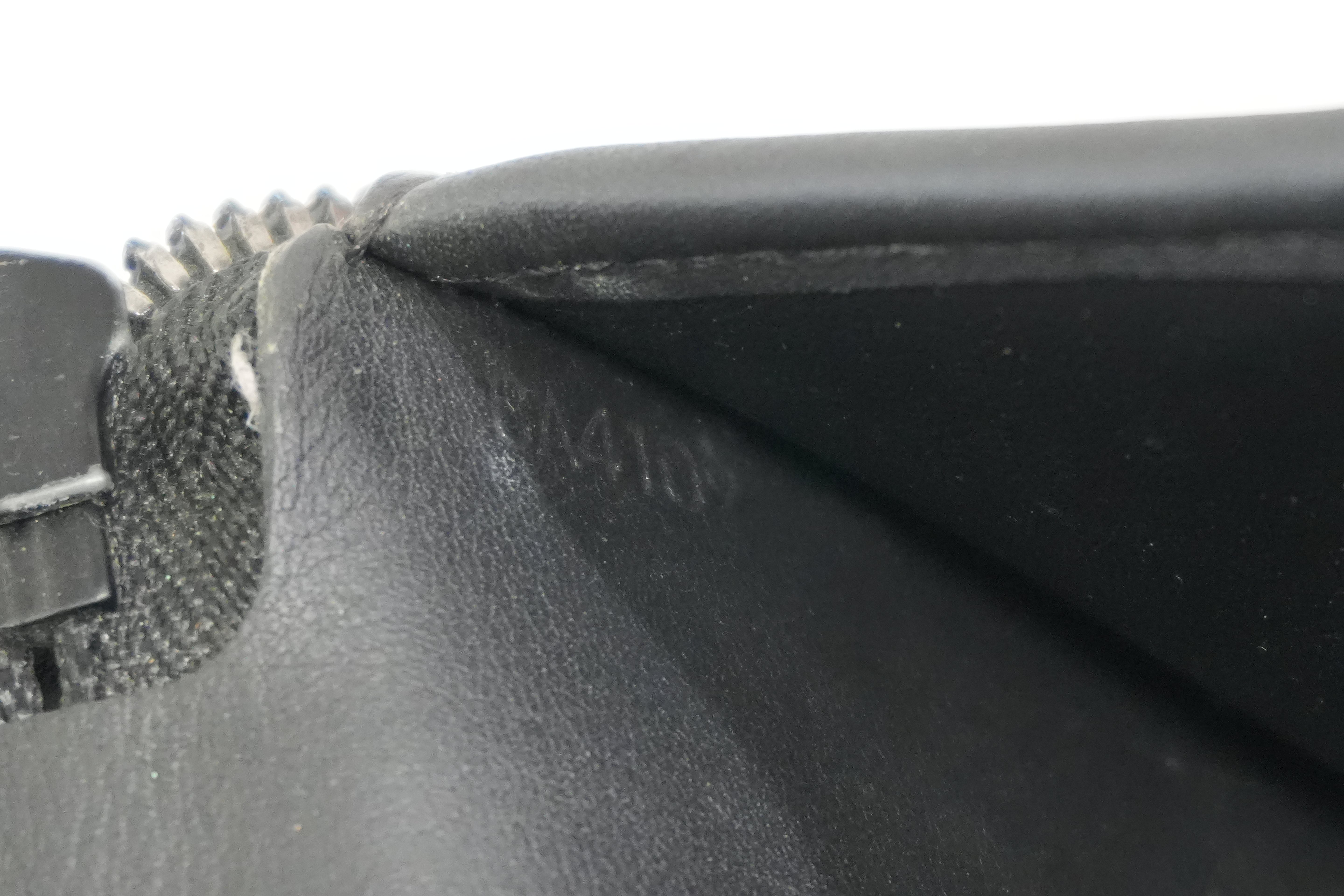 Pre-owned Louis Vuitton Shadow Monogram Vertical Zippy Wallet Black