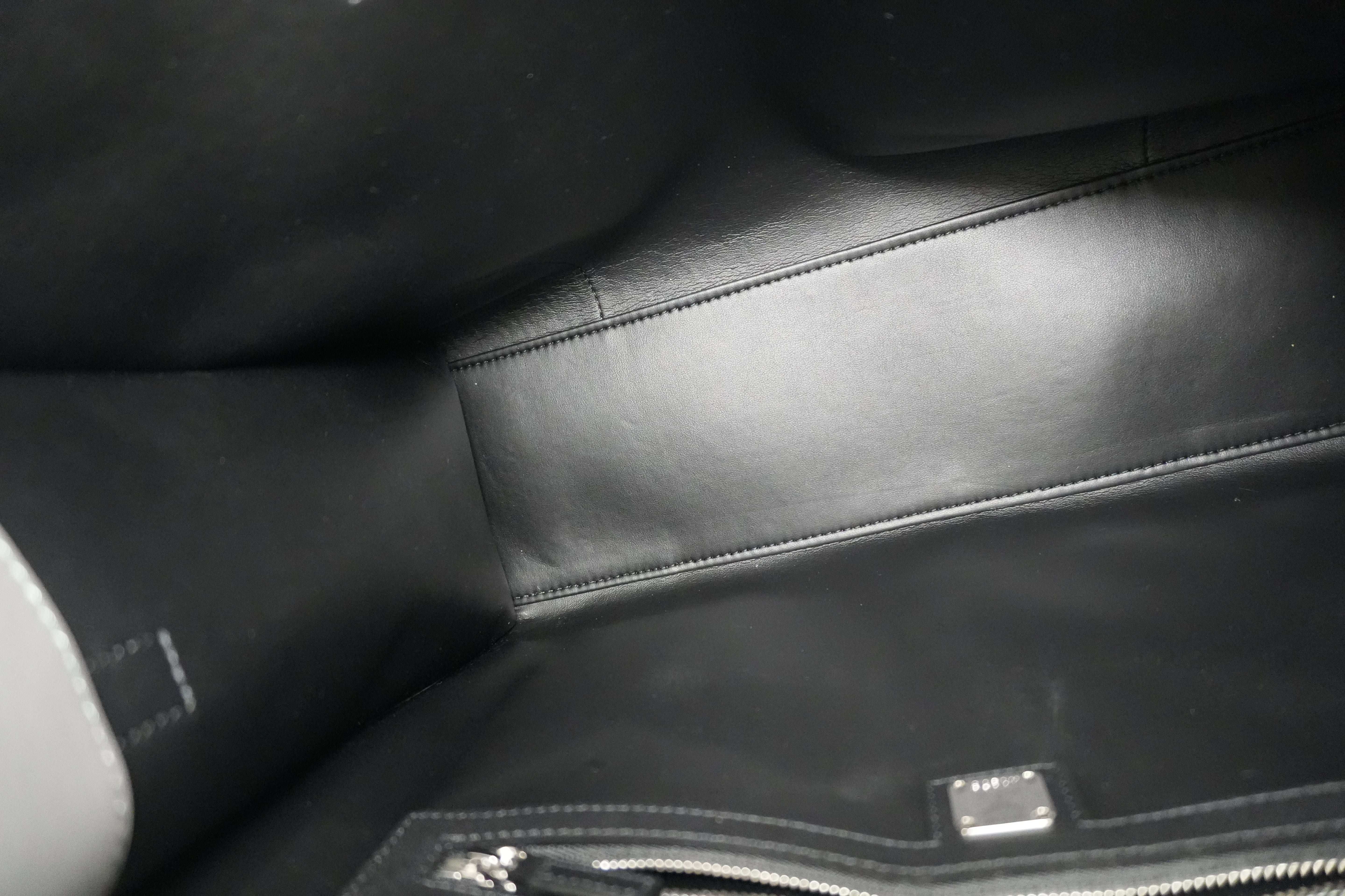 MCM Two Way Tote Bag Gray Used