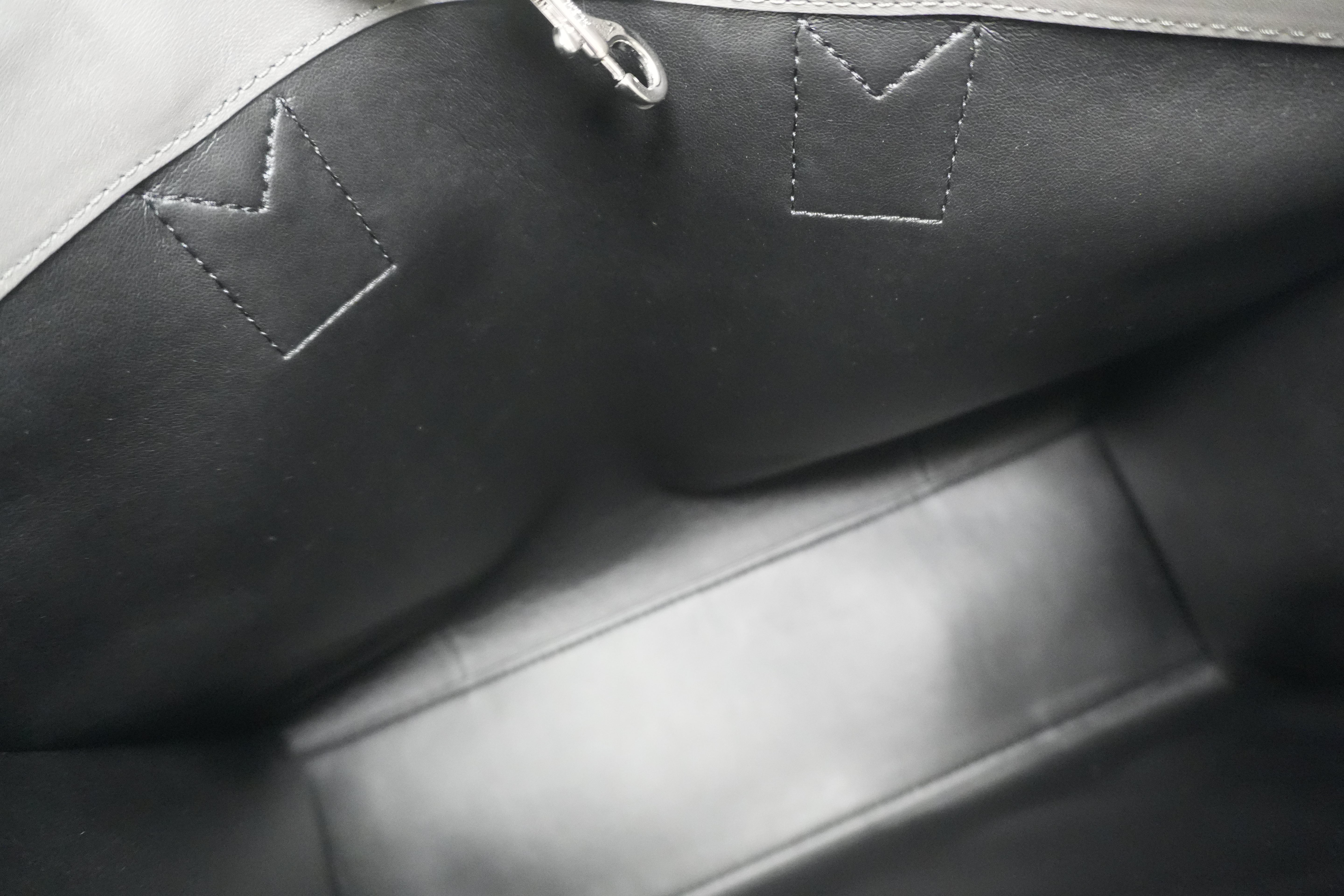 MCM Two Way Tote Bag Gray Used