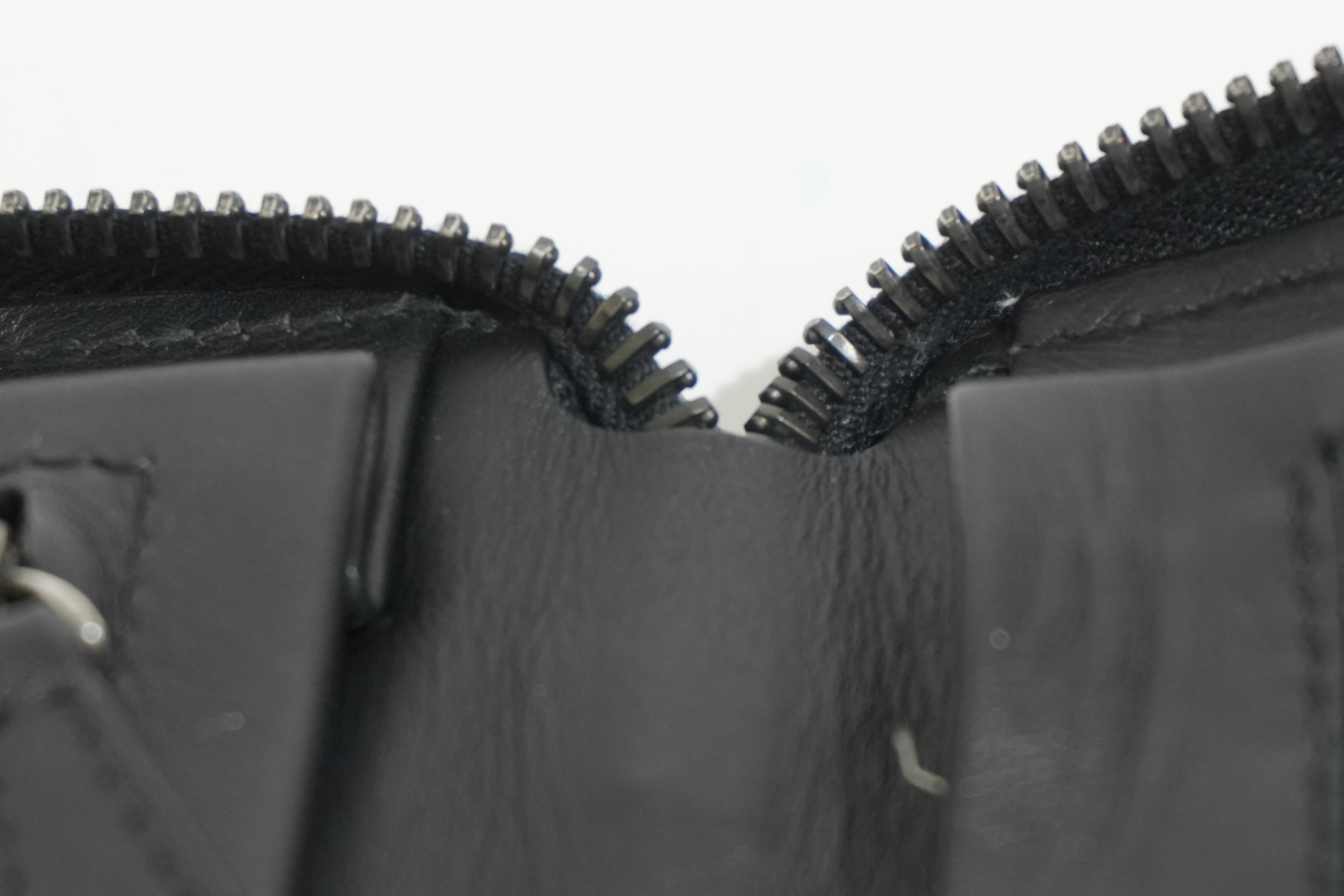 Pre-owned Bottega Leather Organizer Wallet Black