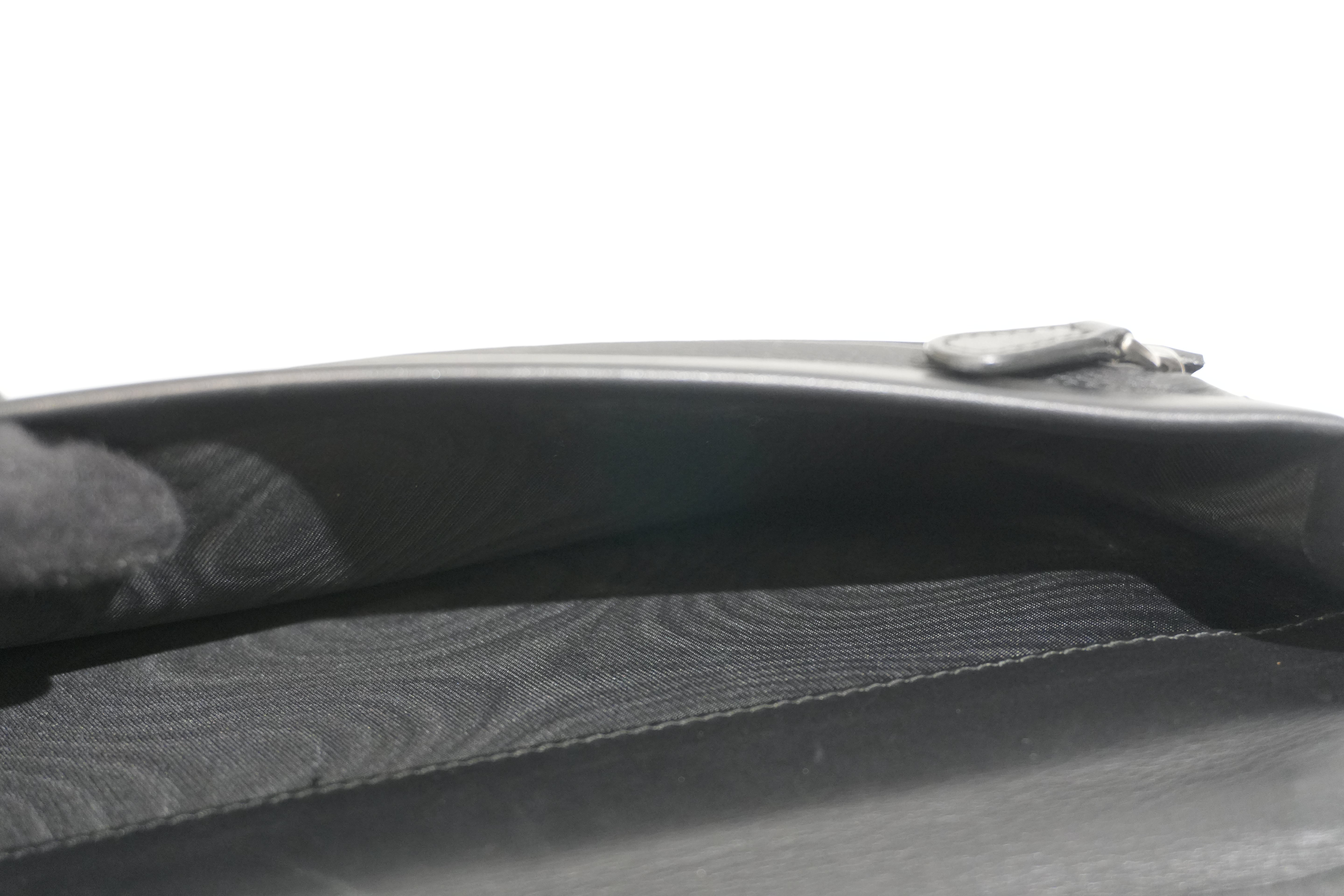 Pre-owned Bottega Leather Organizer Wallet Black