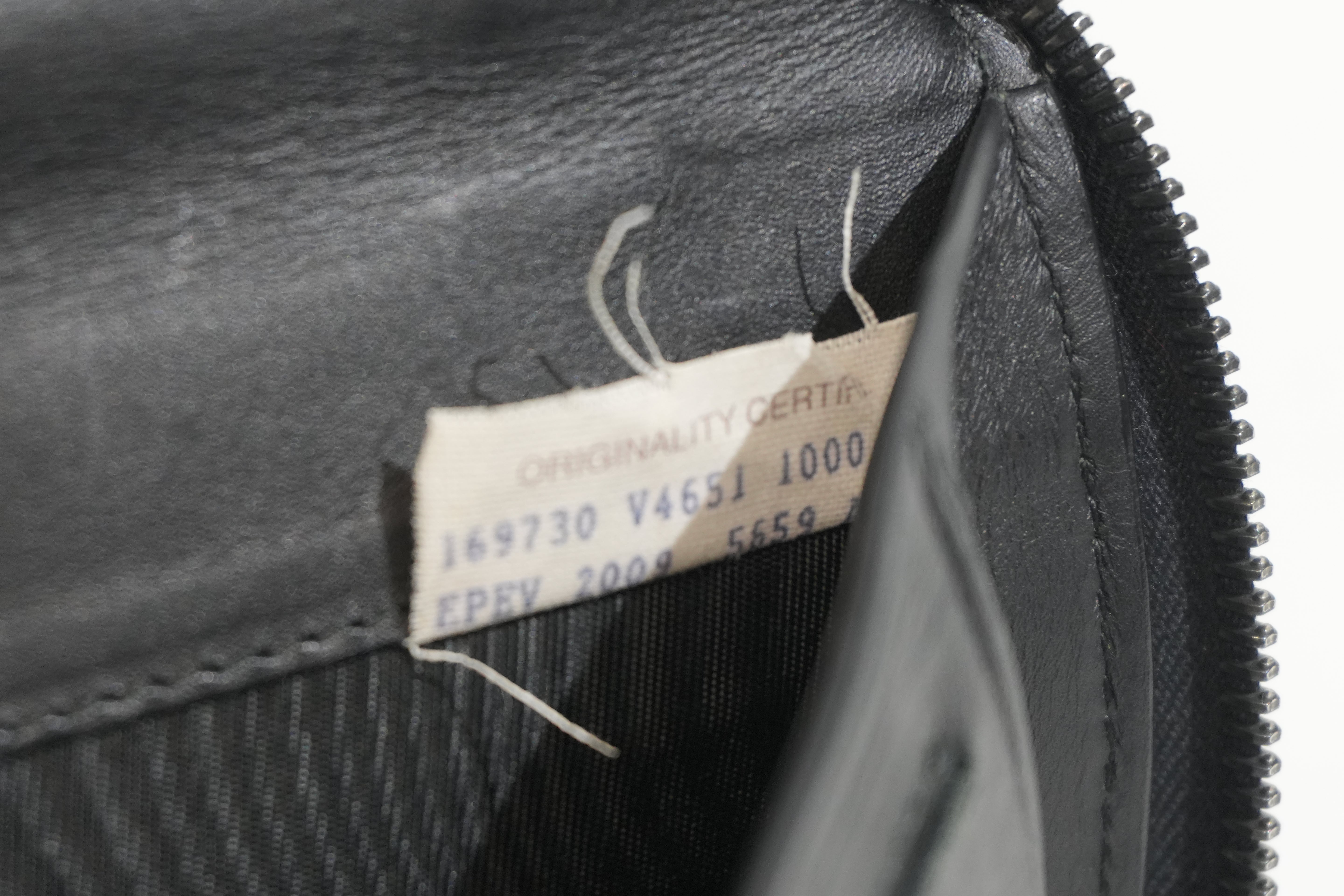Pre-owned Bottega Leather Organizer Wallet Black