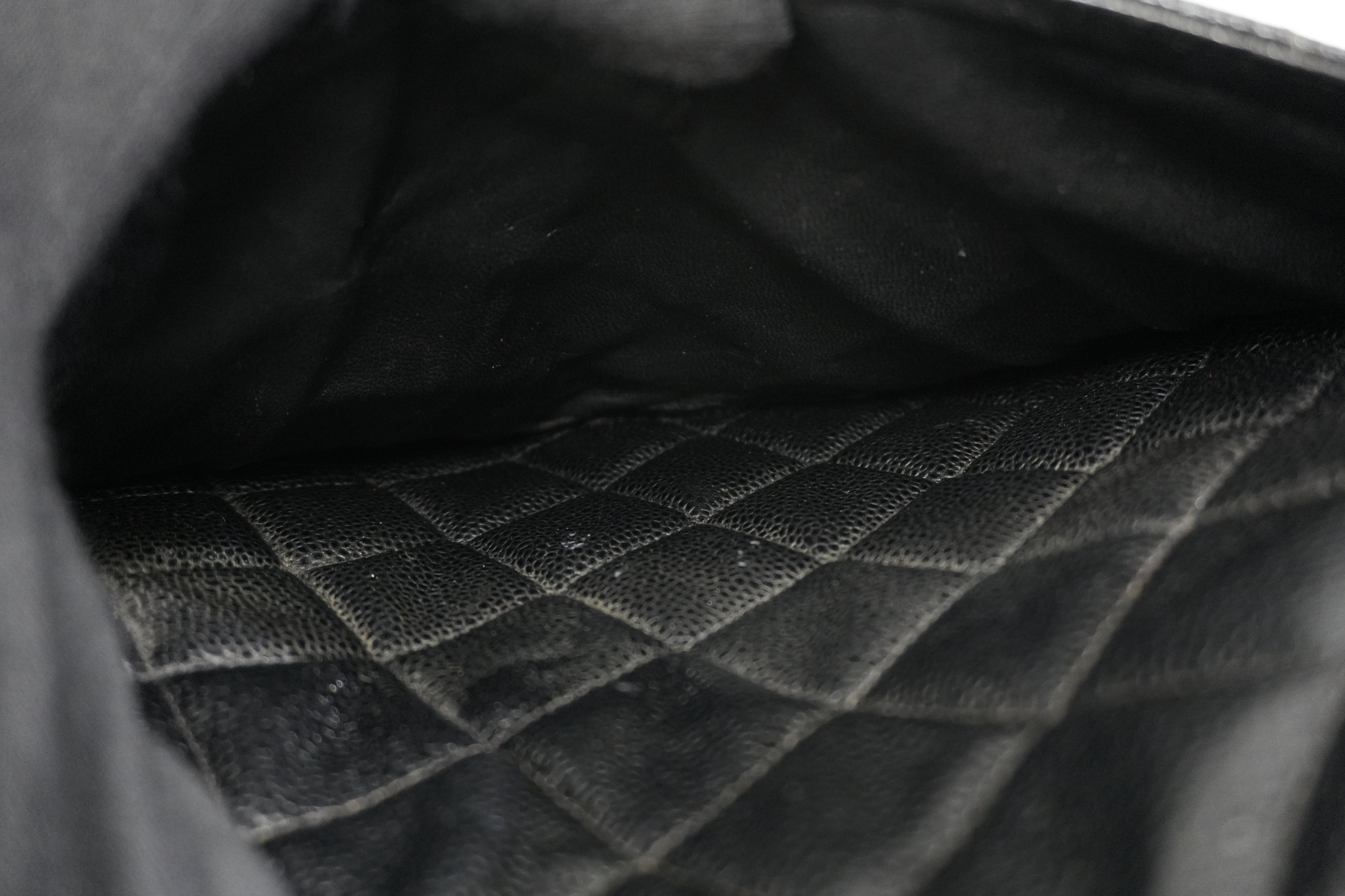 Pre-owned Chanel Medallion Tote Bag Black Gold Hardware