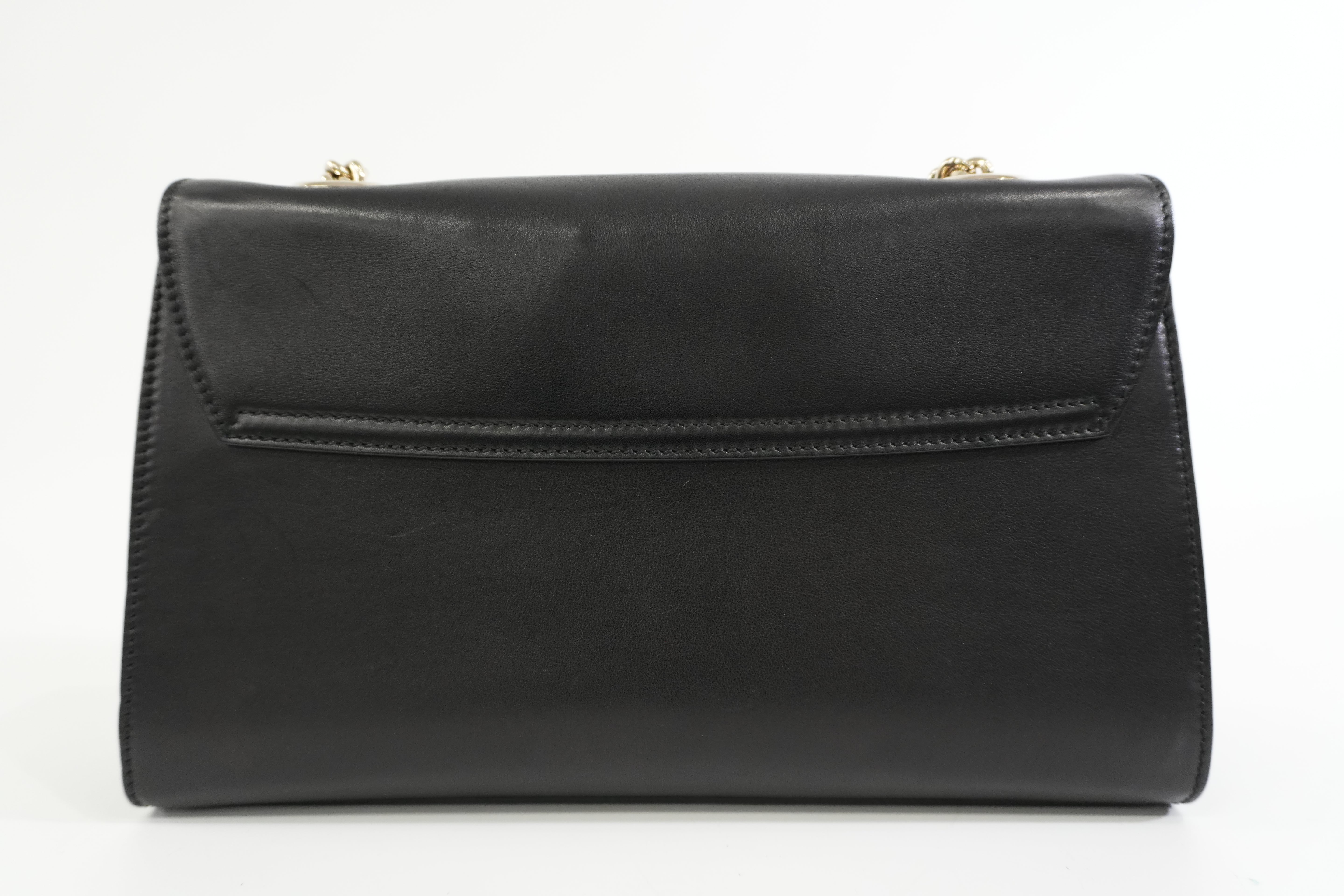 Pre-owned Gucci Emily Chain Shoulder Bag Black