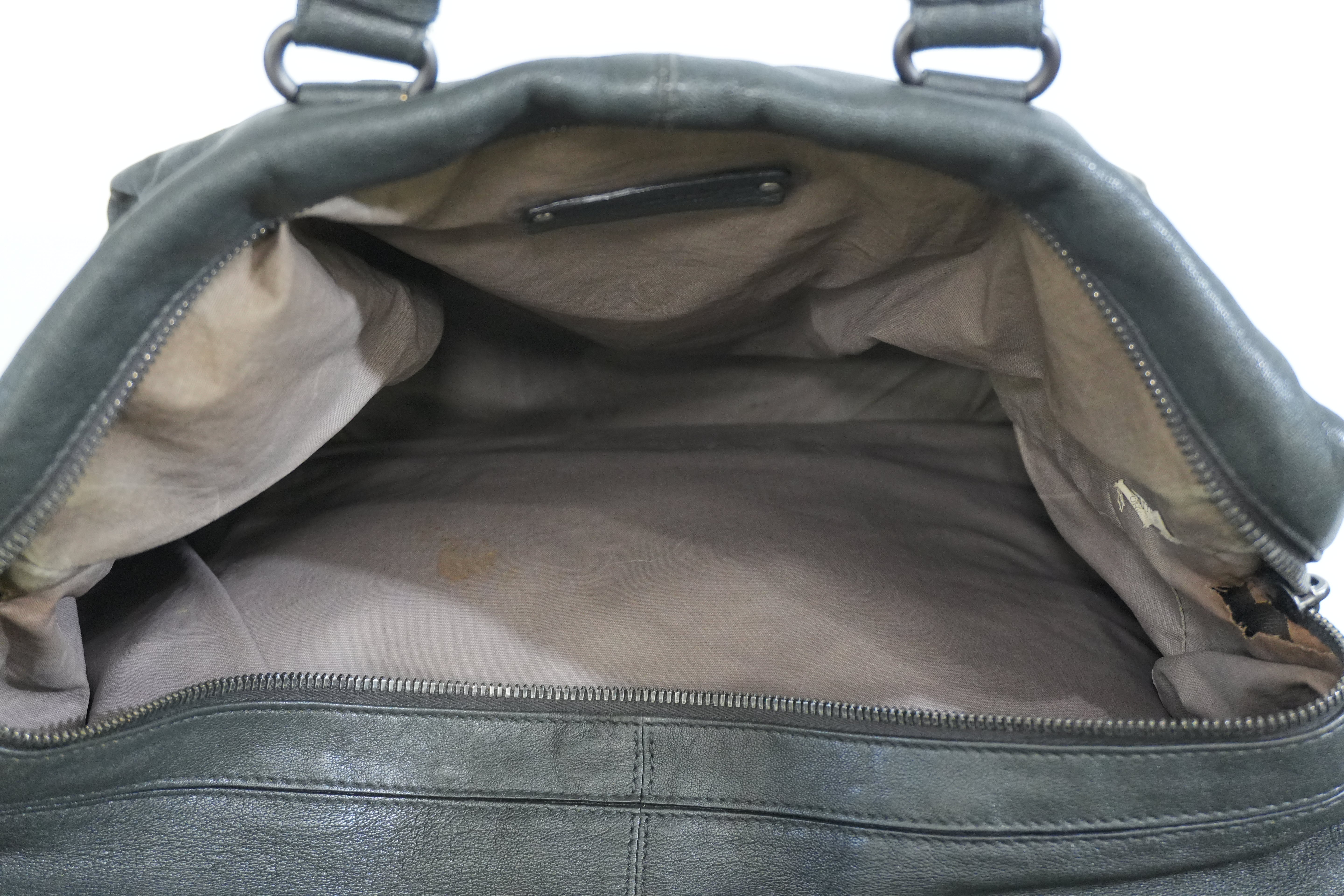 Pre-owned Bottega Two Way Intercciatio Shoulder Bag Gray