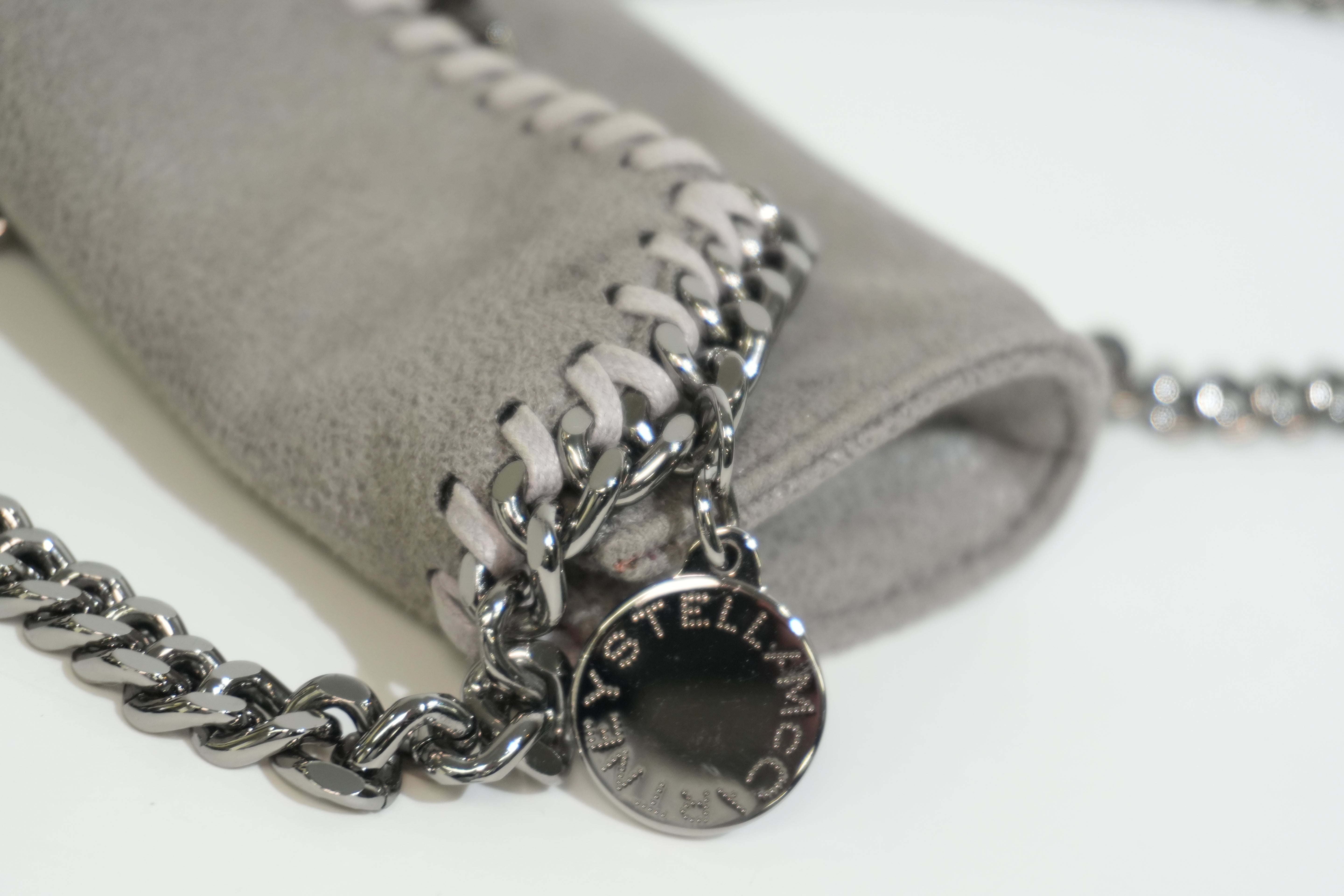 Pre-owned Stella McCartney Chain Shoulder Bag Gray
