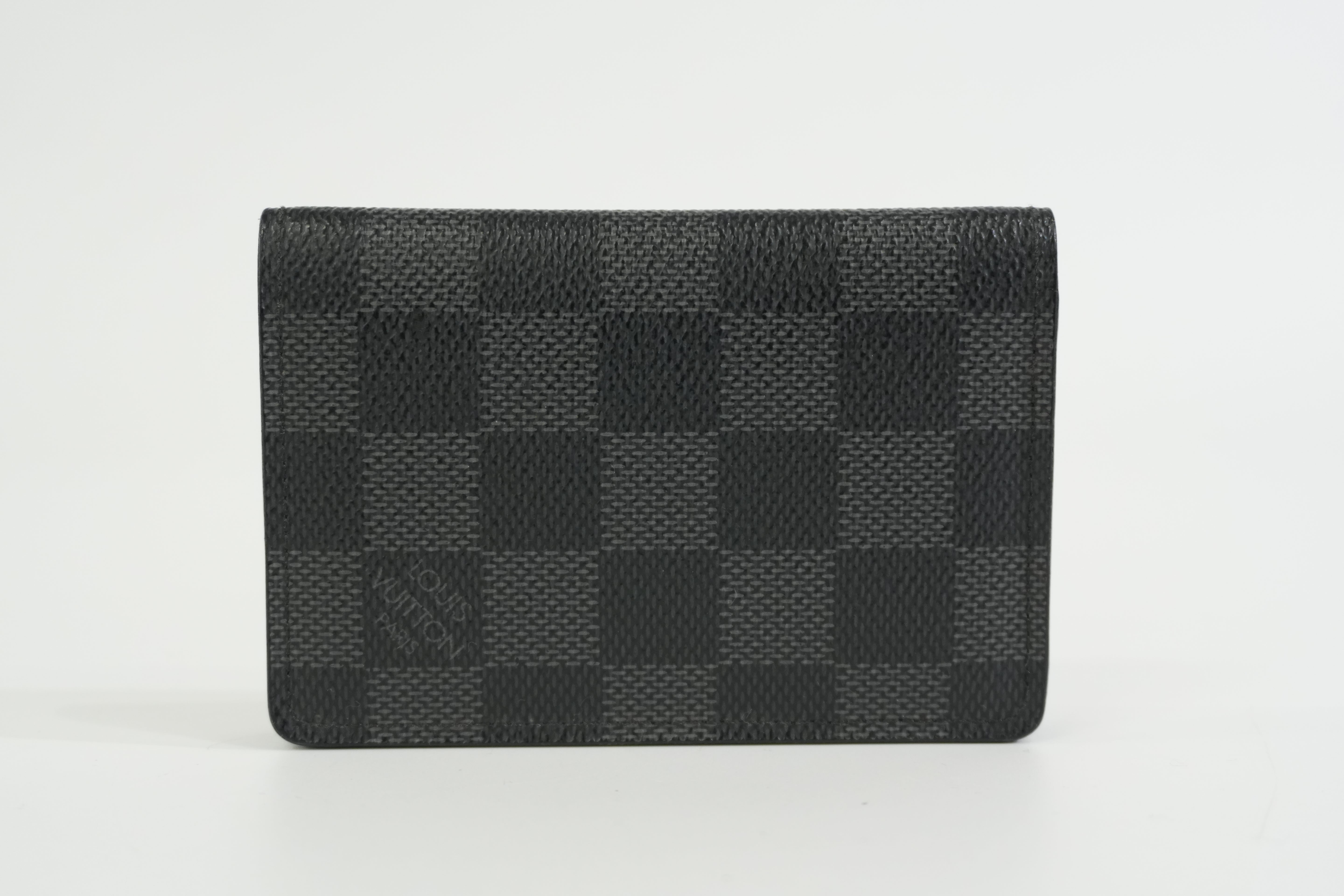 Pre-owned Louis Vuitton Damier Graphite Card Case