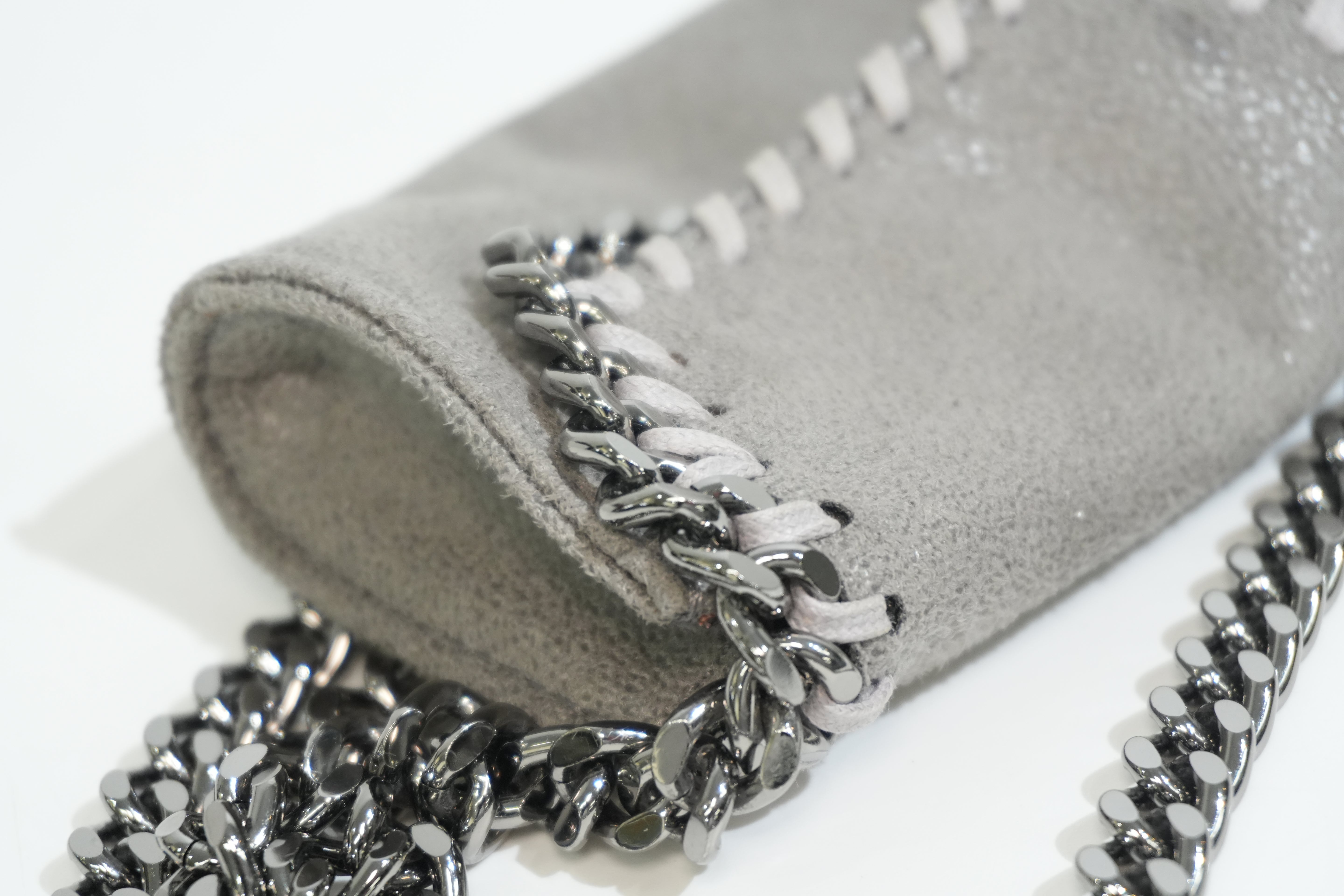 Pre-owned Stella McCartney Chain Shoulder Bag Gray