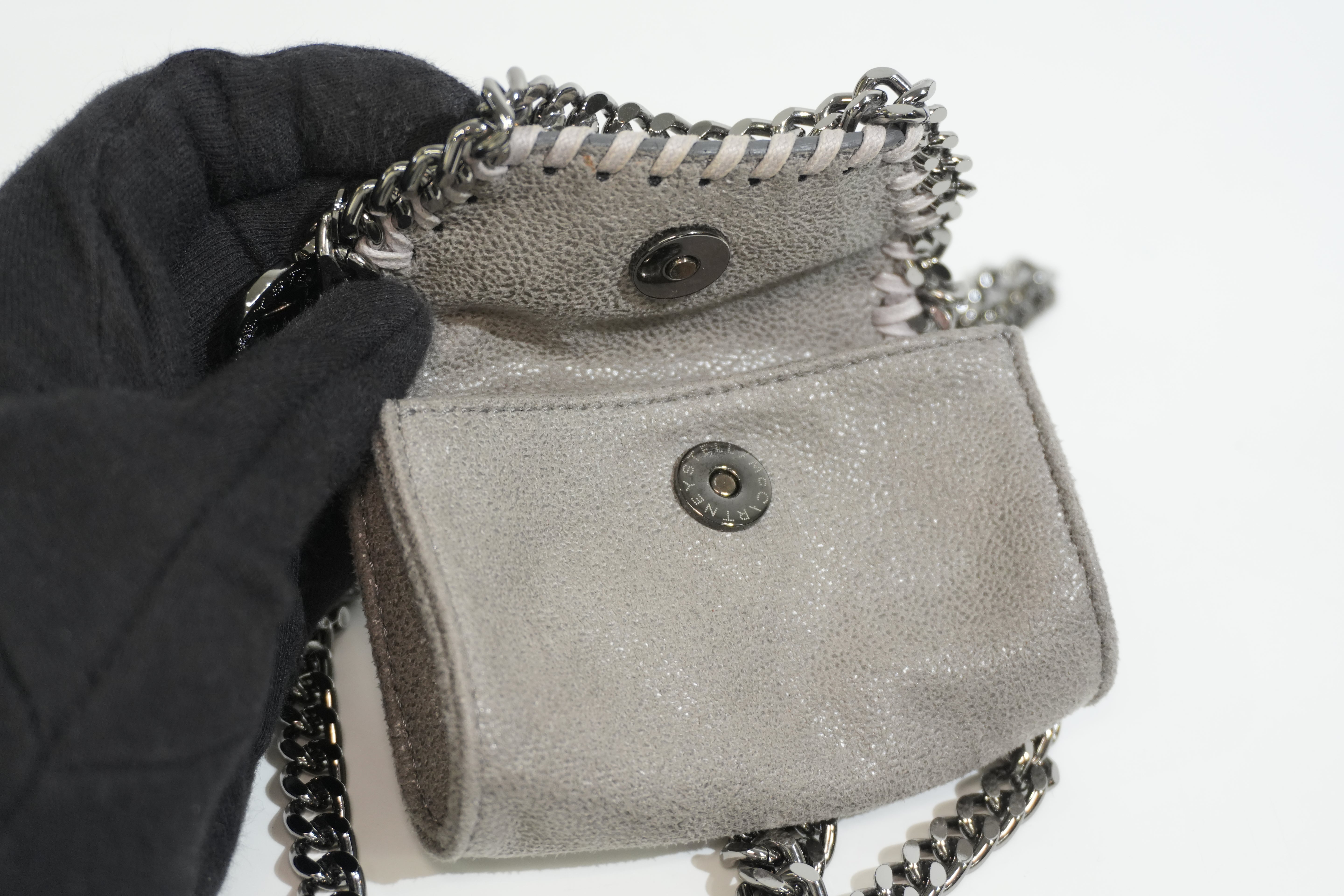 Pre-owned Stella McCartney Chain Shoulder Bag Gray