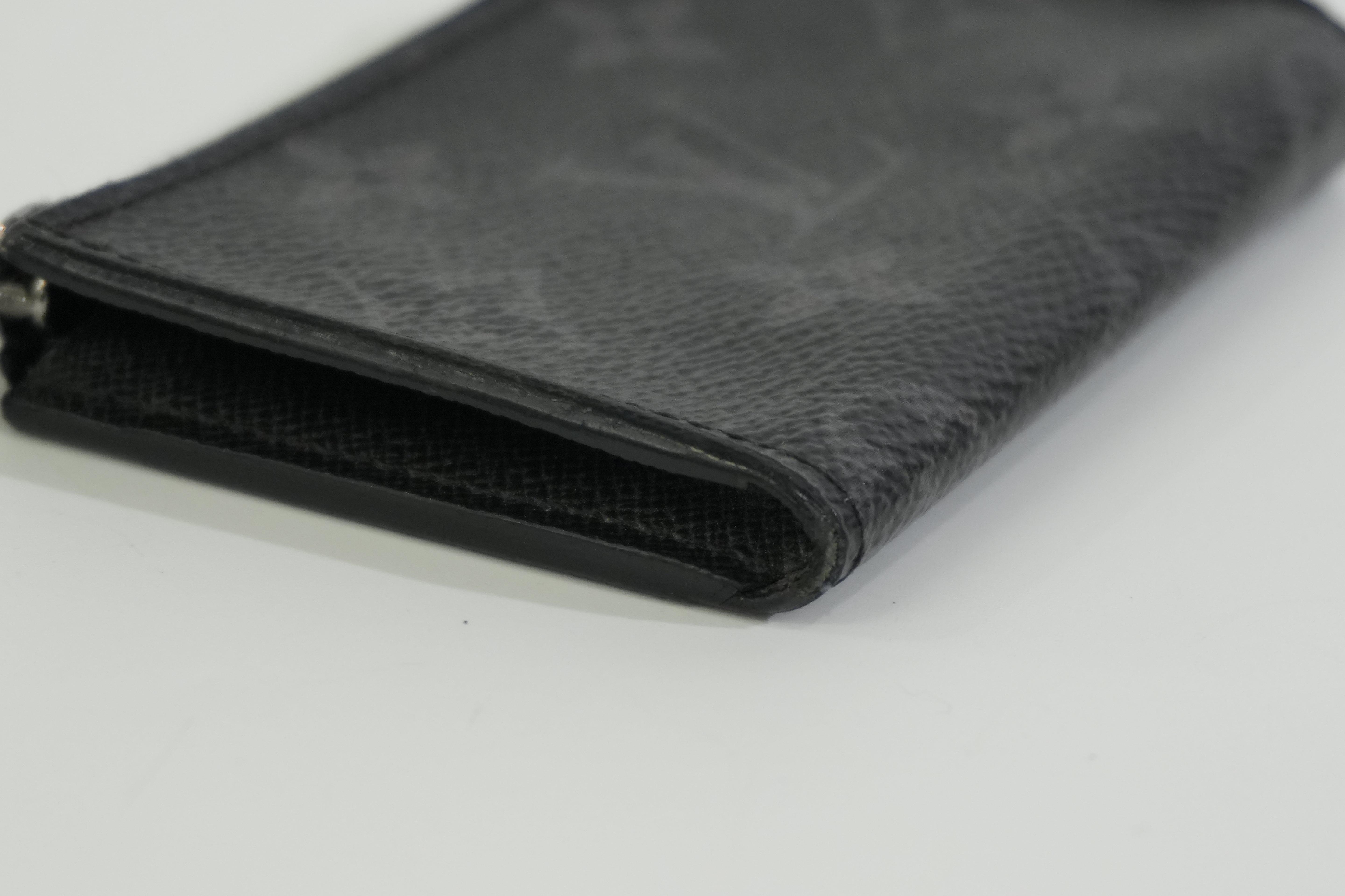 Pre-owned Louis Vuitton Monogram Card Case Black