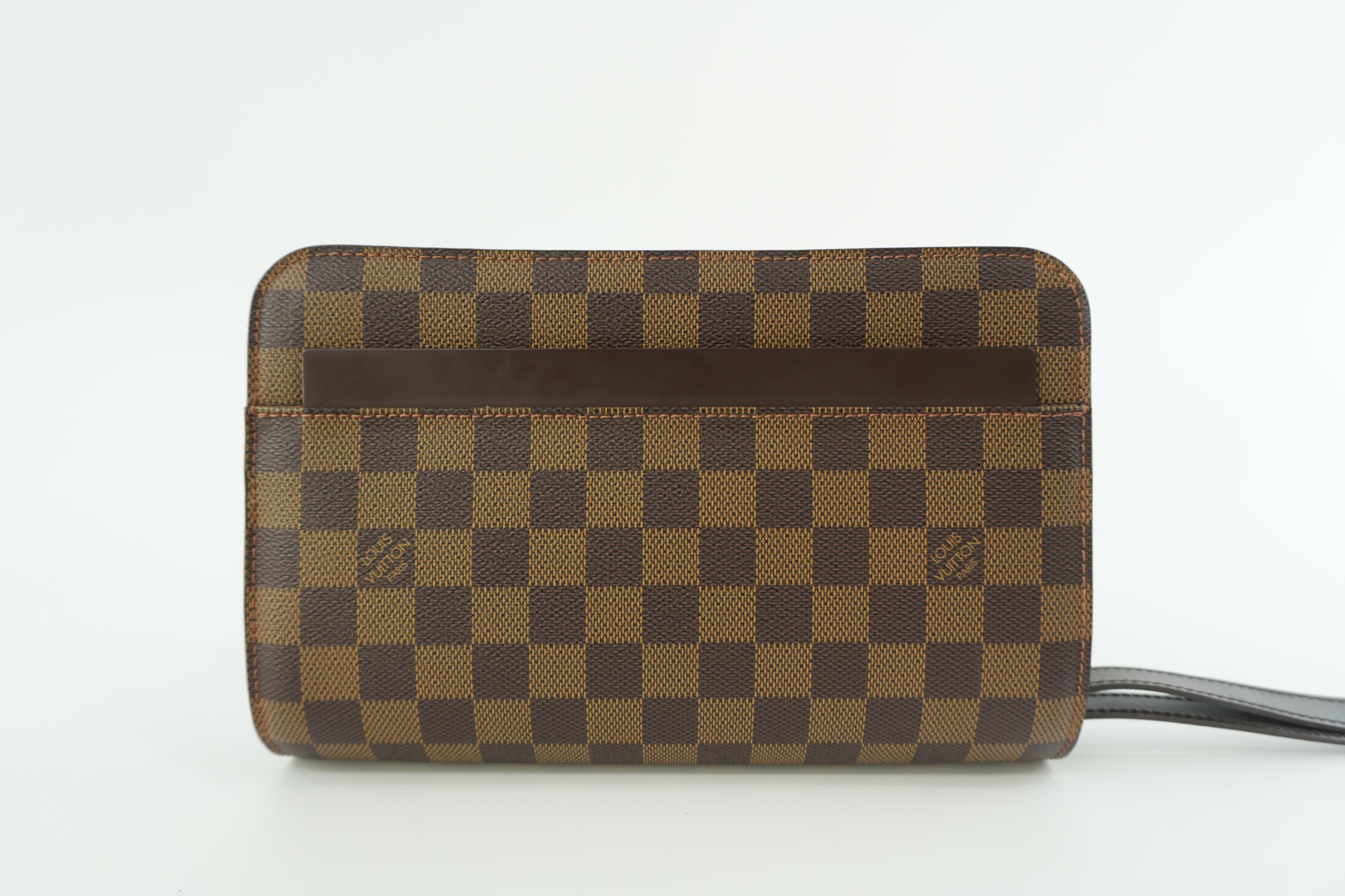Pre-owned Louis Vuitton Damier Ebene Saint Louis Clutch Bag