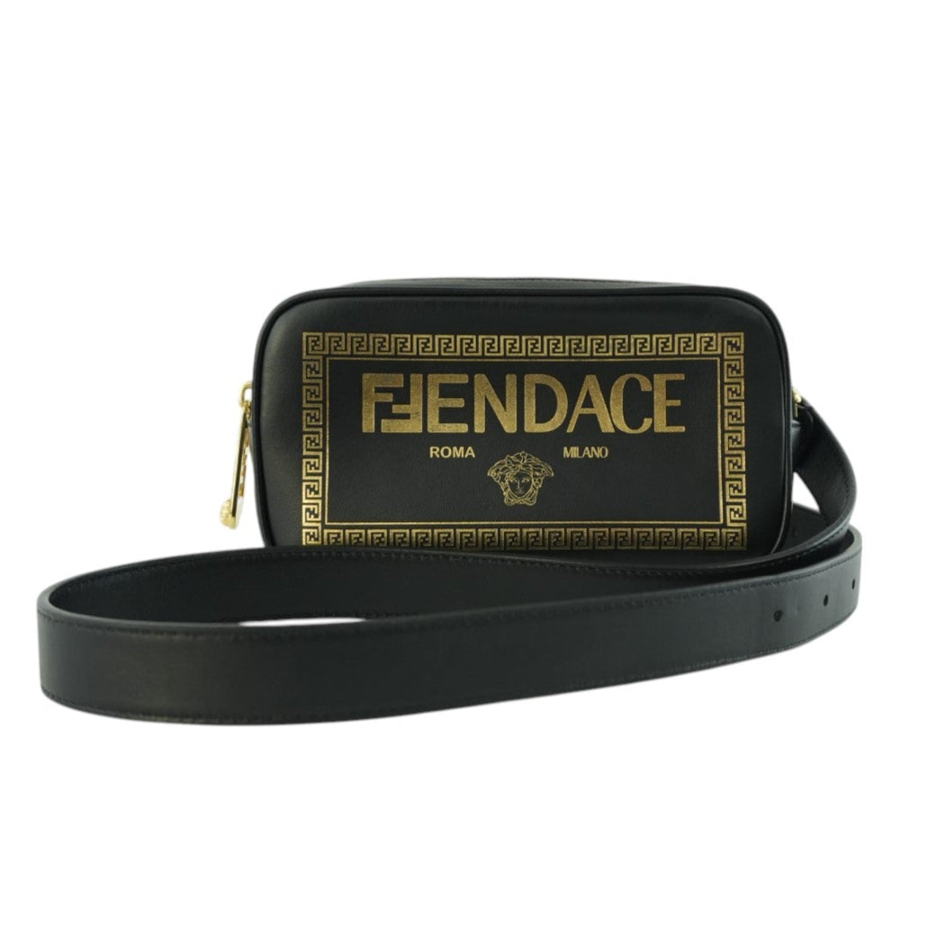 直販ショップ FENDACE FENDI×VERSACE ブラック バケットハット Lサイズ