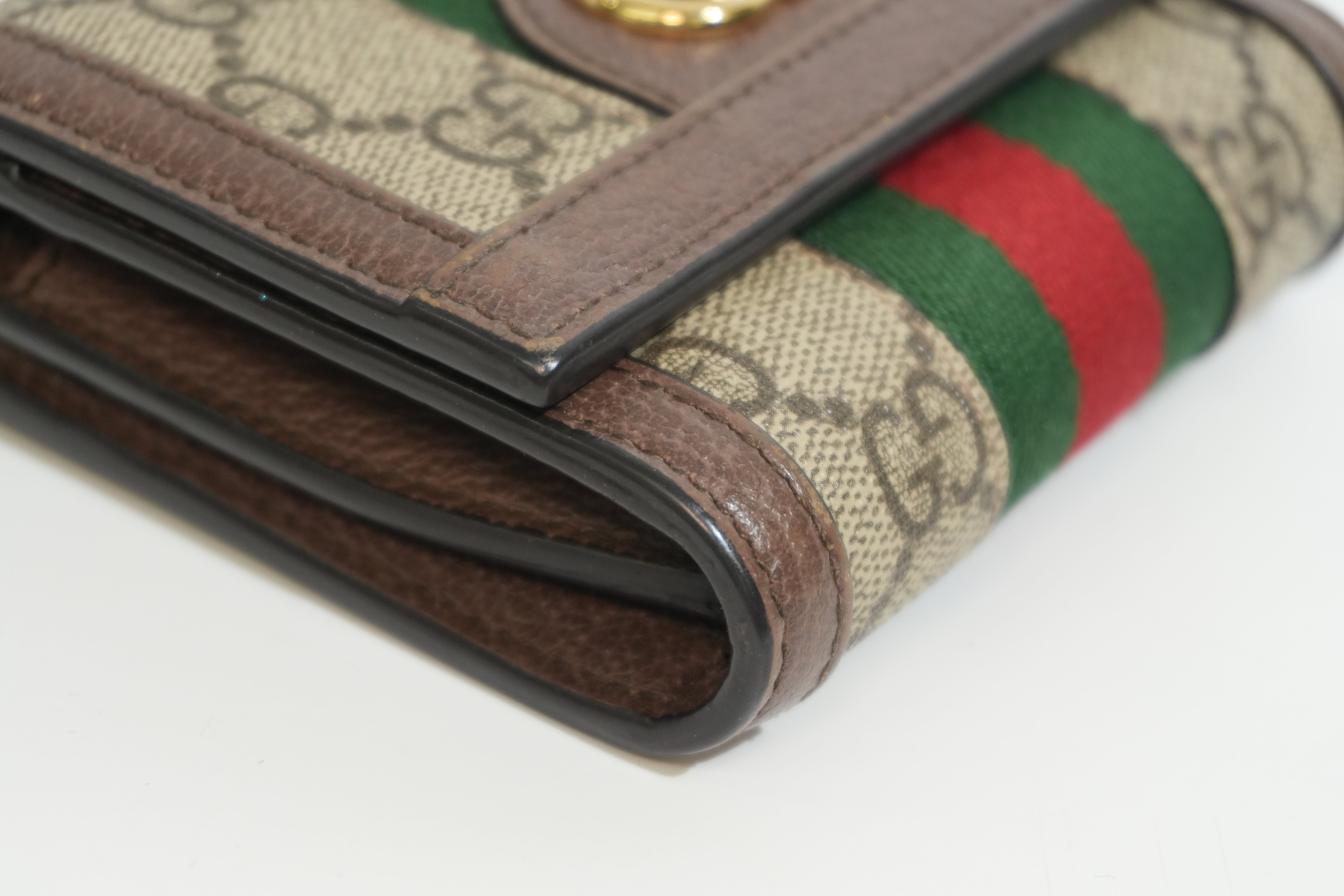 Pre-owned Gucci Ophidia Compact Wallet