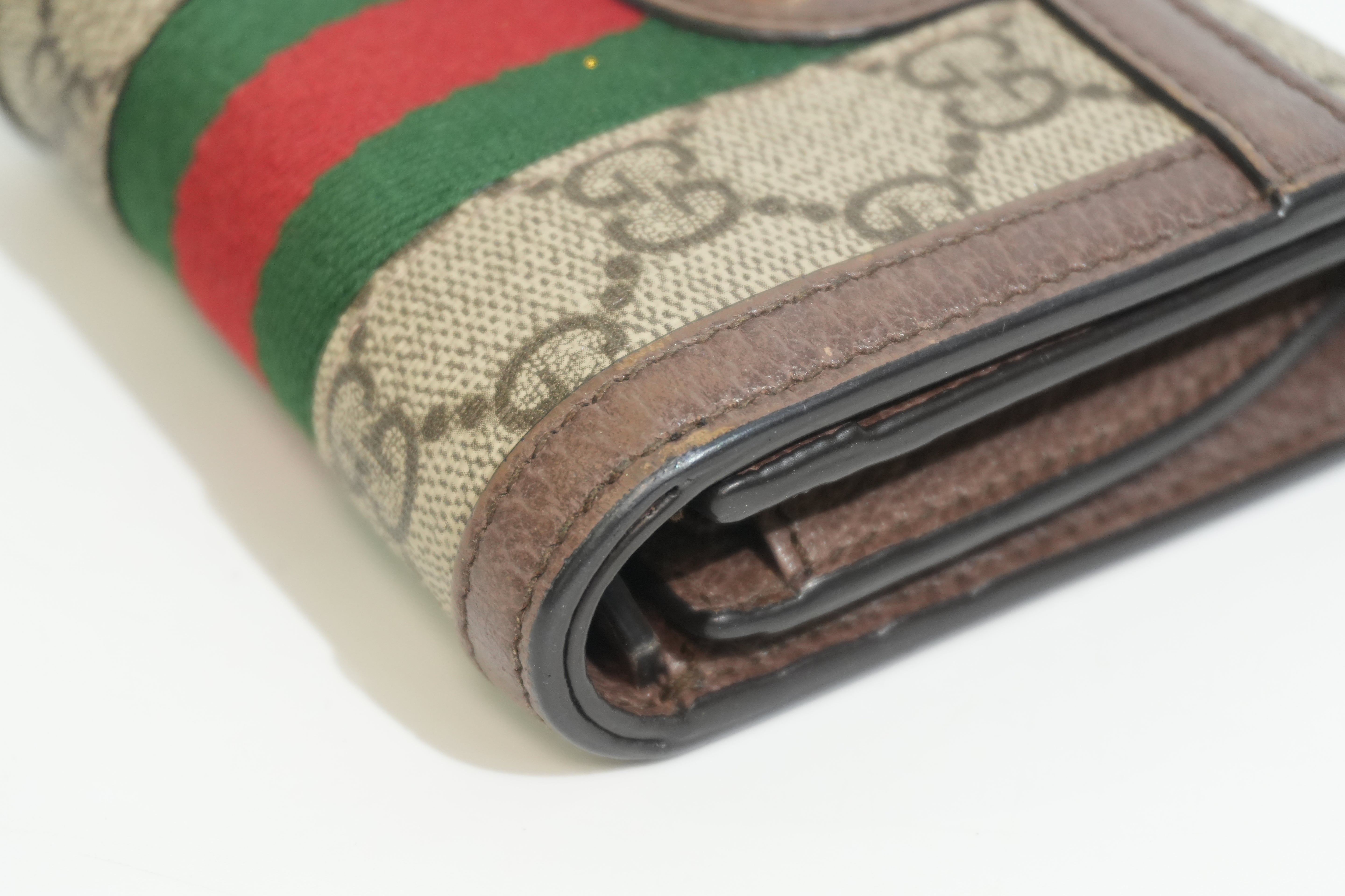 Pre-owned Gucci Ophidia Compact Wallet