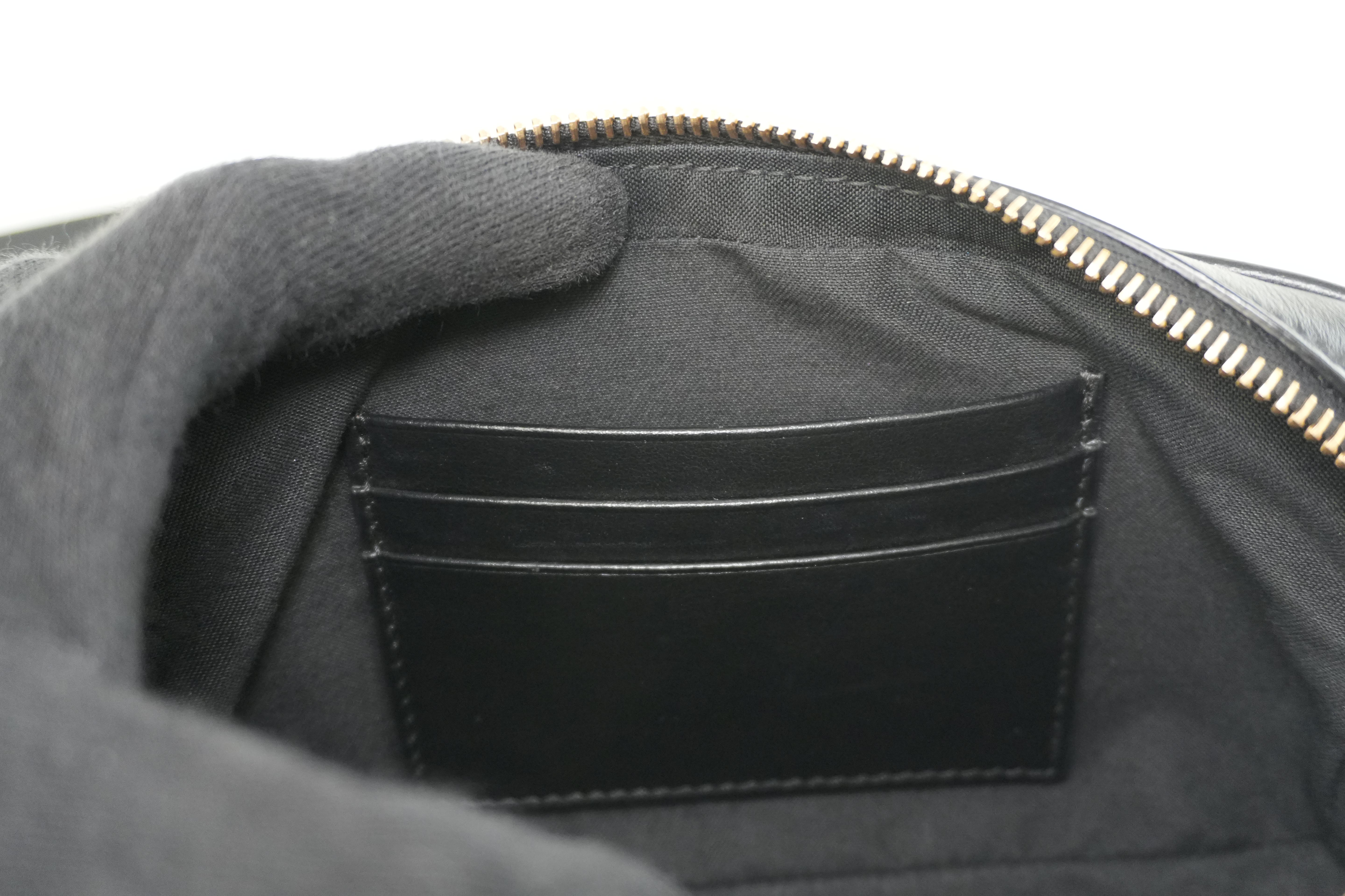 Fendace (Fendi and Versace) Shoulder Bag Leather Black Used