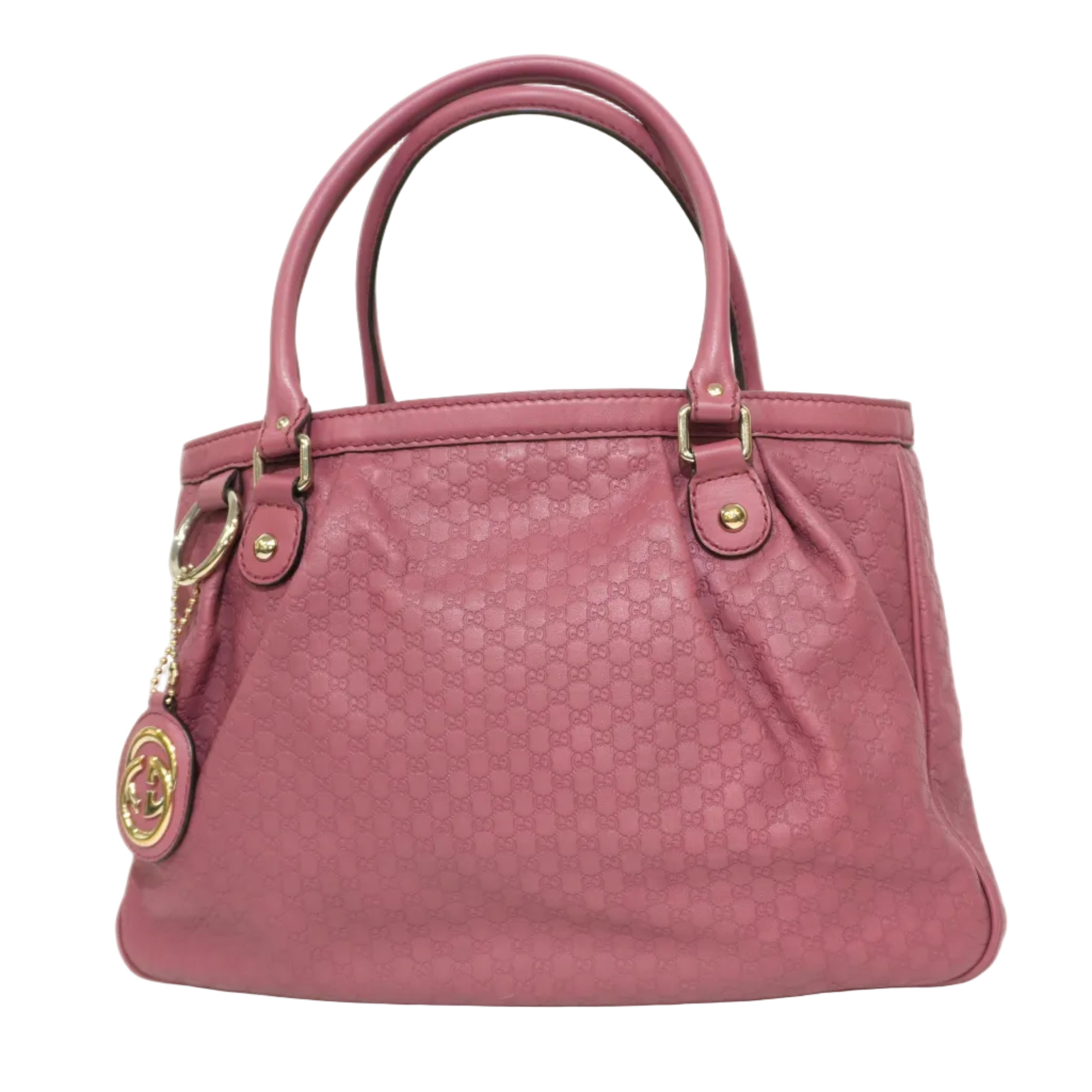 Pre-owned Gucci Microguccisima Shoulder Bag Pink