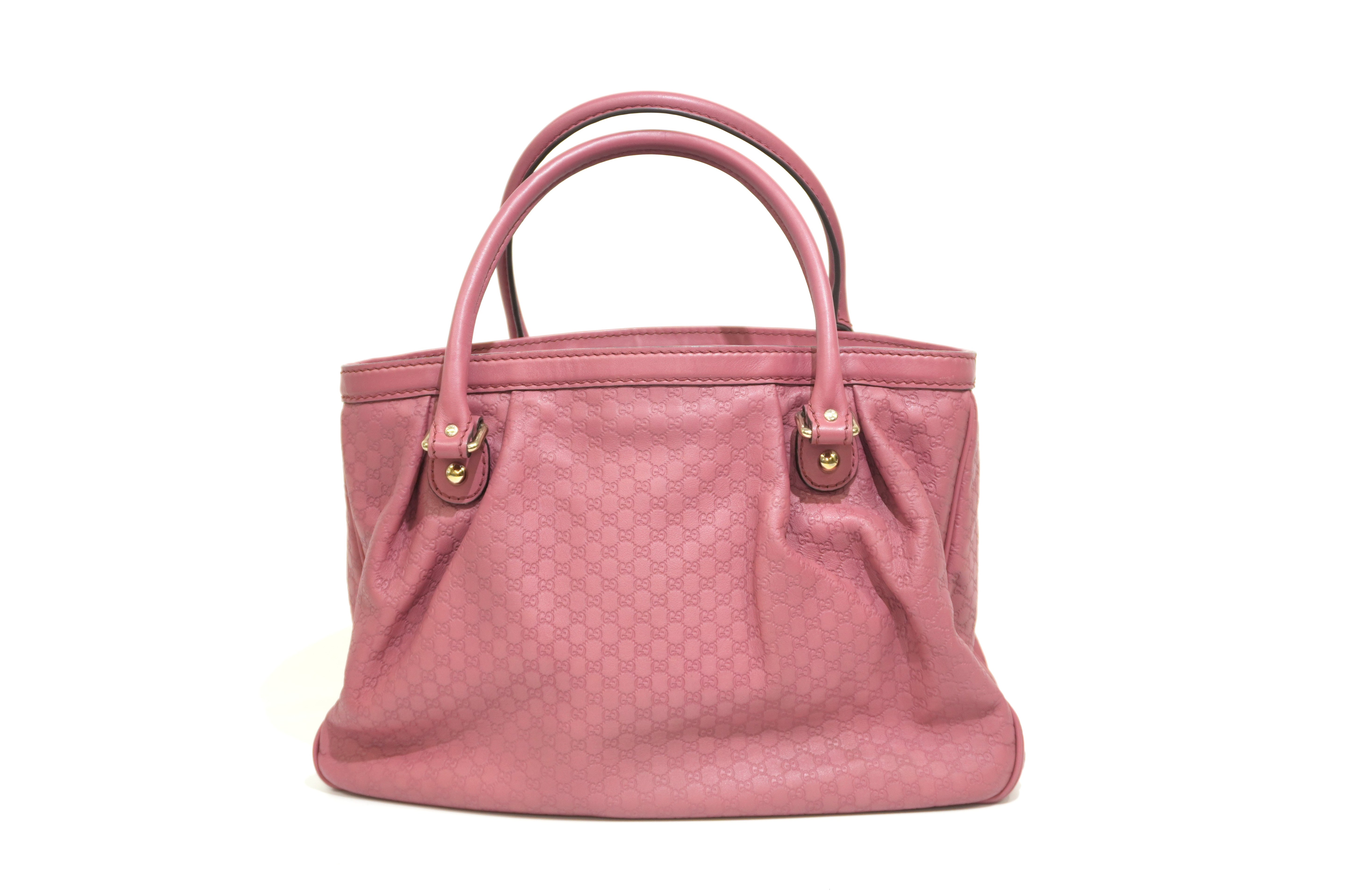 Pre-owned Gucci Microguccisima Shoulder Bag Pink