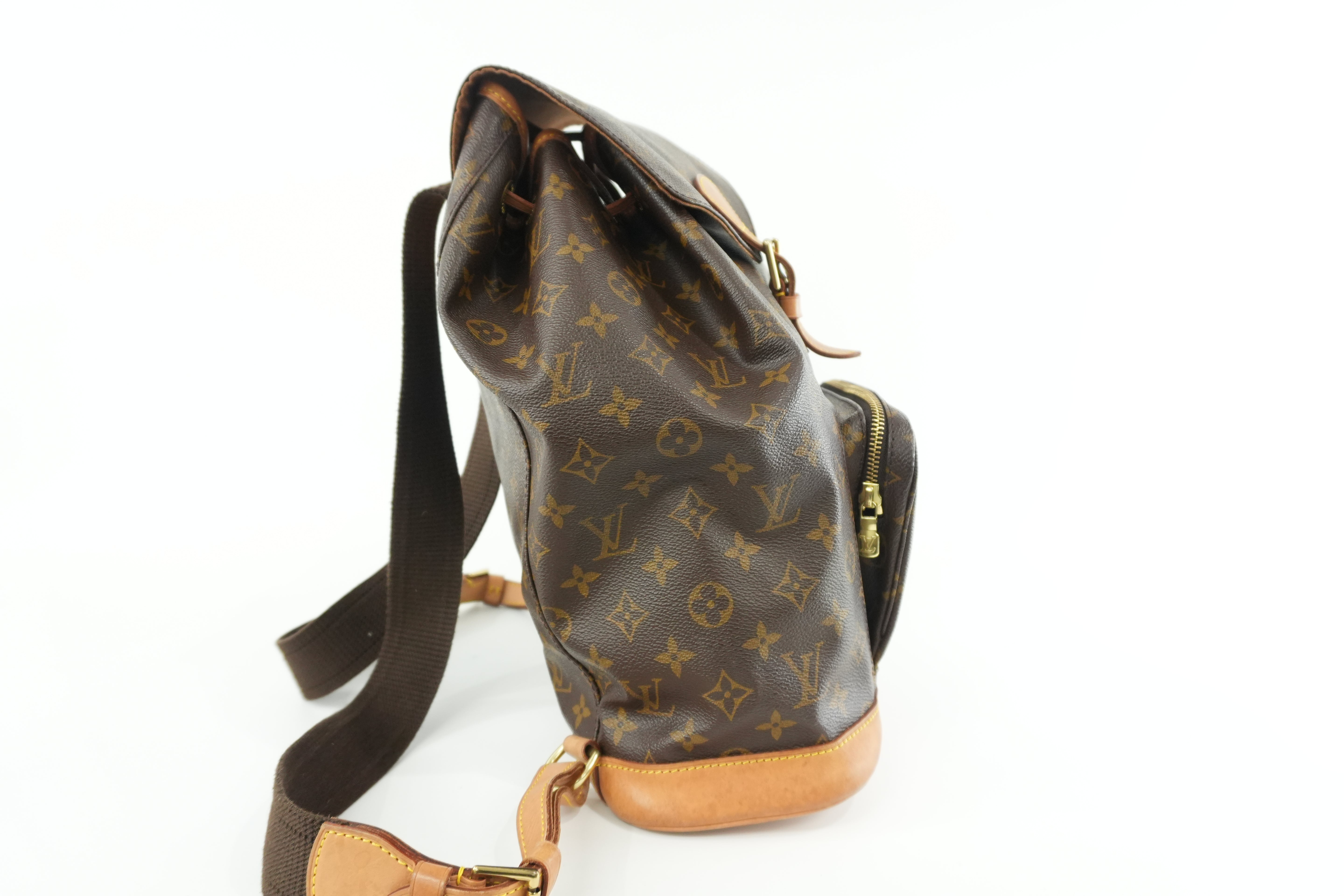 Louis Vuitton Monogram Montsouris GM Backpack Used