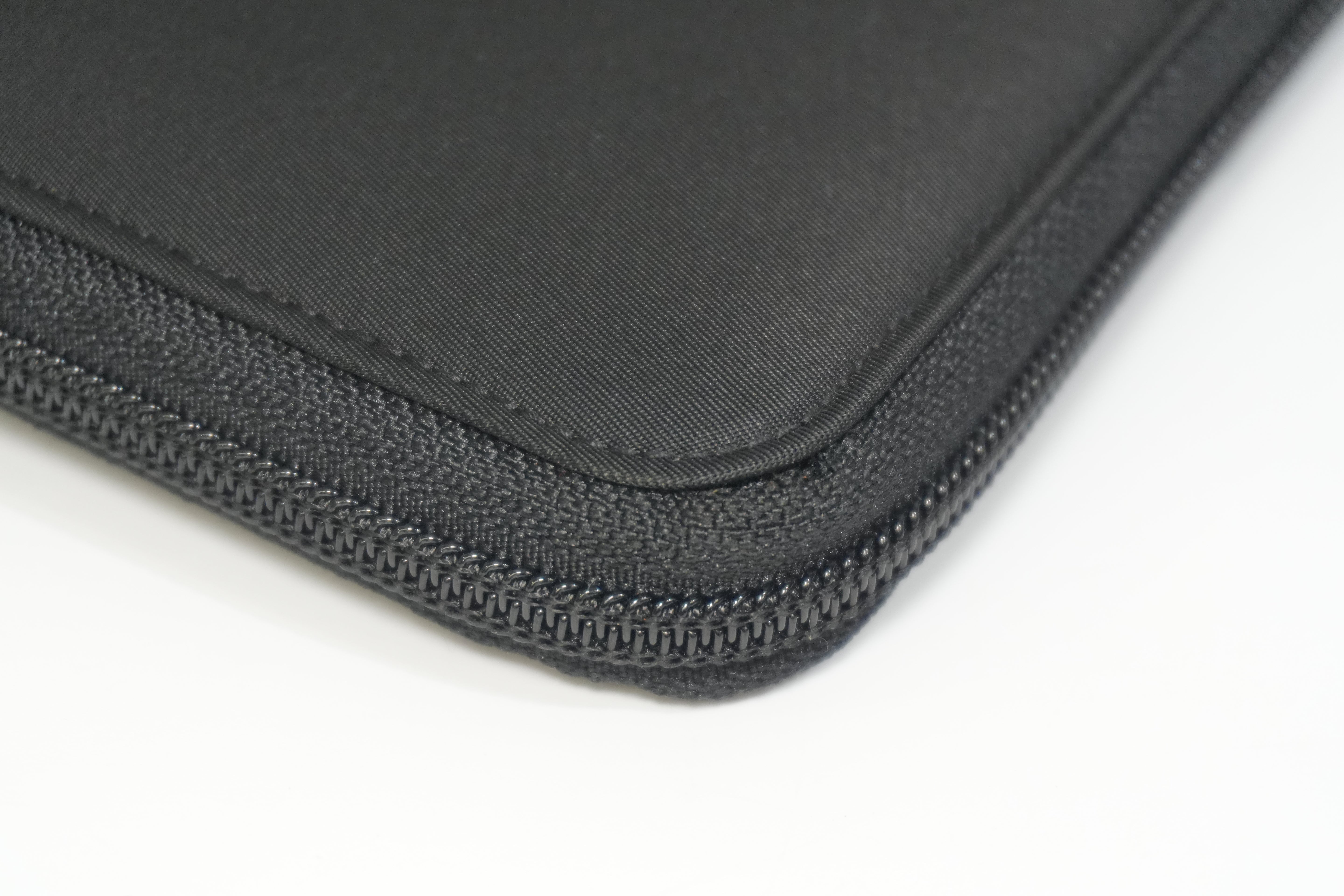 Pre-owned Prada Nylon Zippy Long Wallet Black
