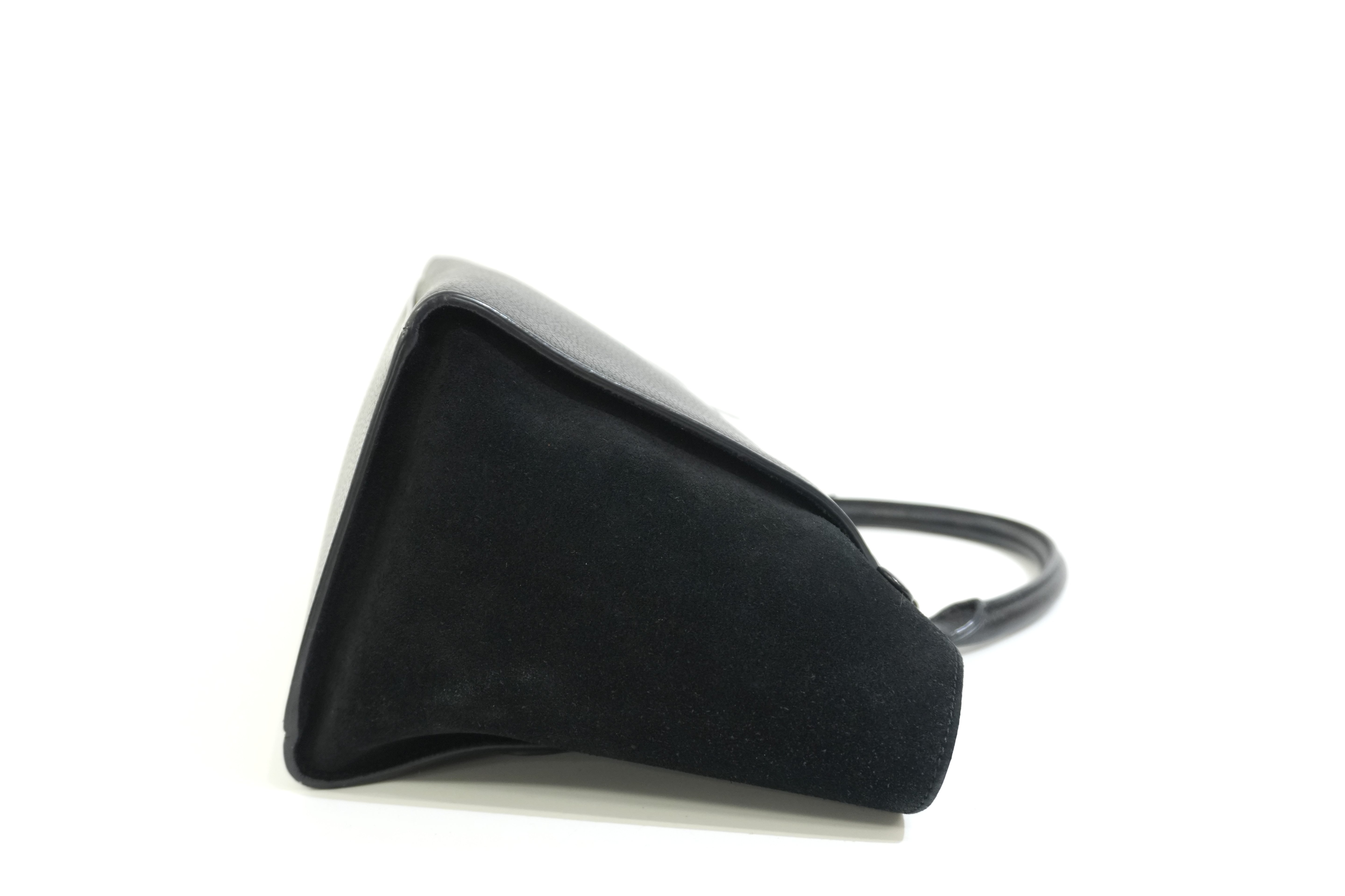 Pre-owned Celine Leather Trapeze Handbag Black