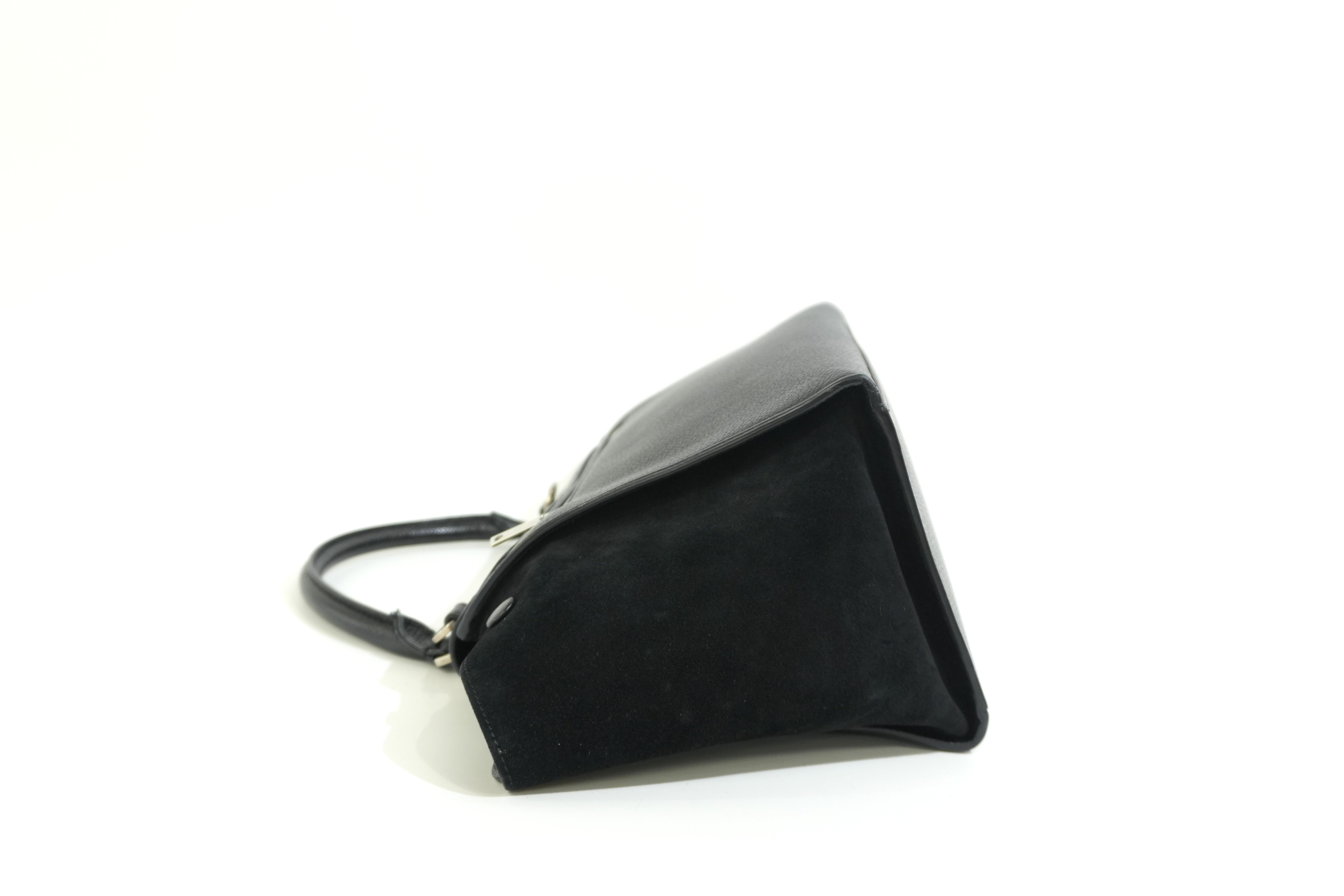 Pre-owned Celine Leather Trapeze Handbag Black