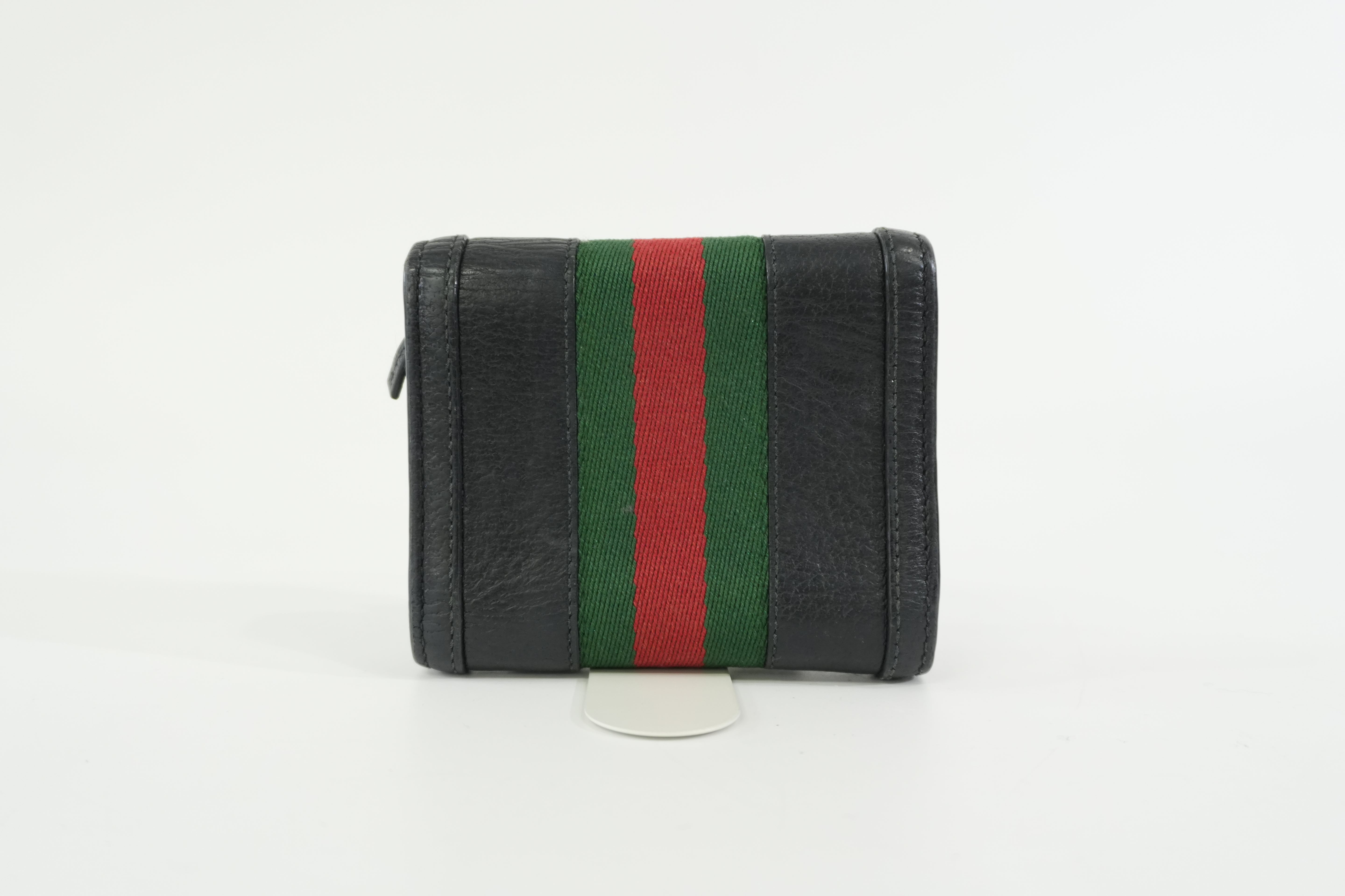 Pre-owned Gucci Trifold Wallet Black