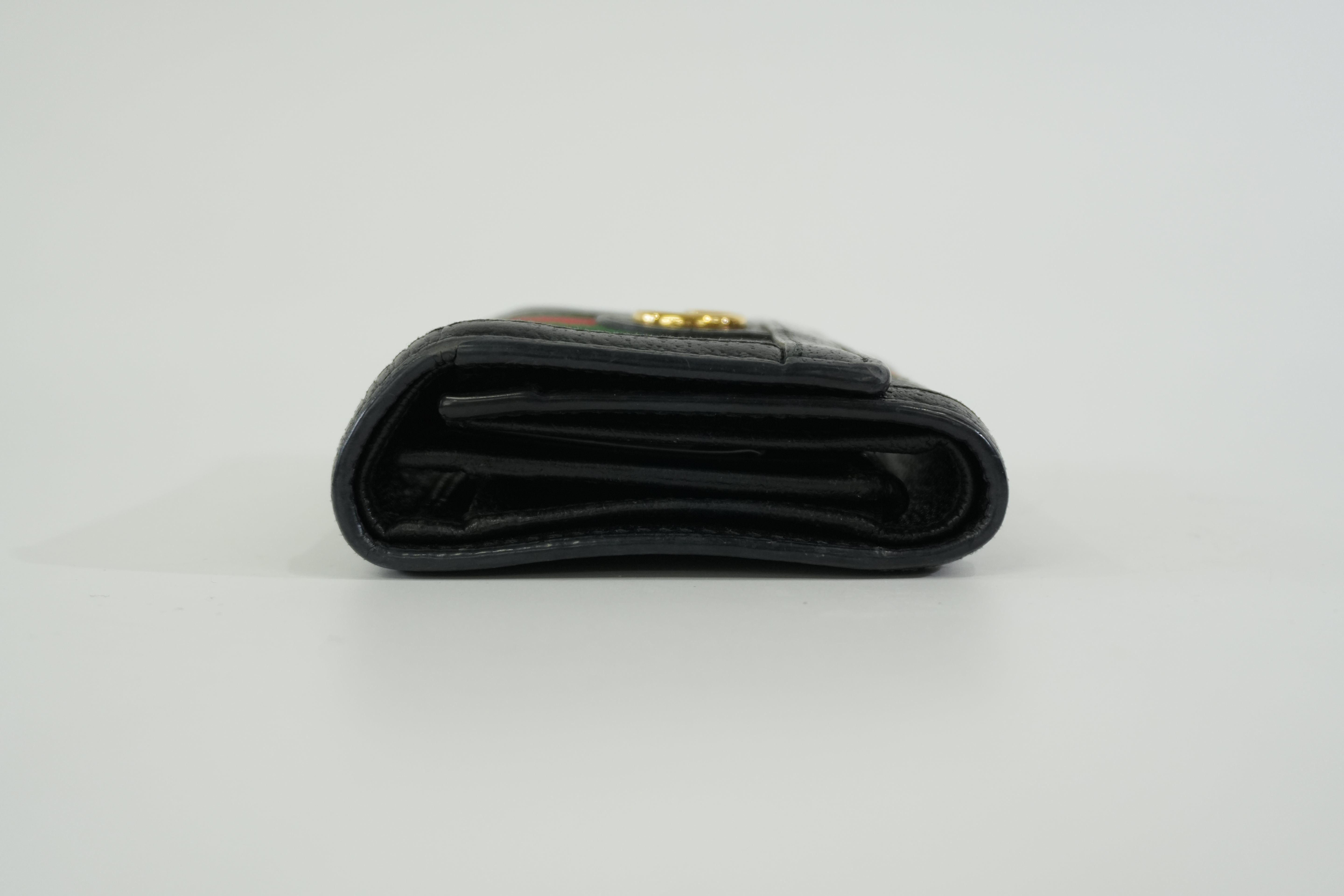 Pre-owned Gucci Trifold Wallet Black